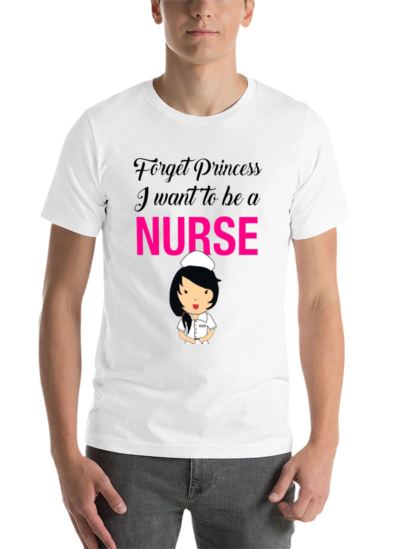 Black Forget Princess Nurse T-Shirt view 14