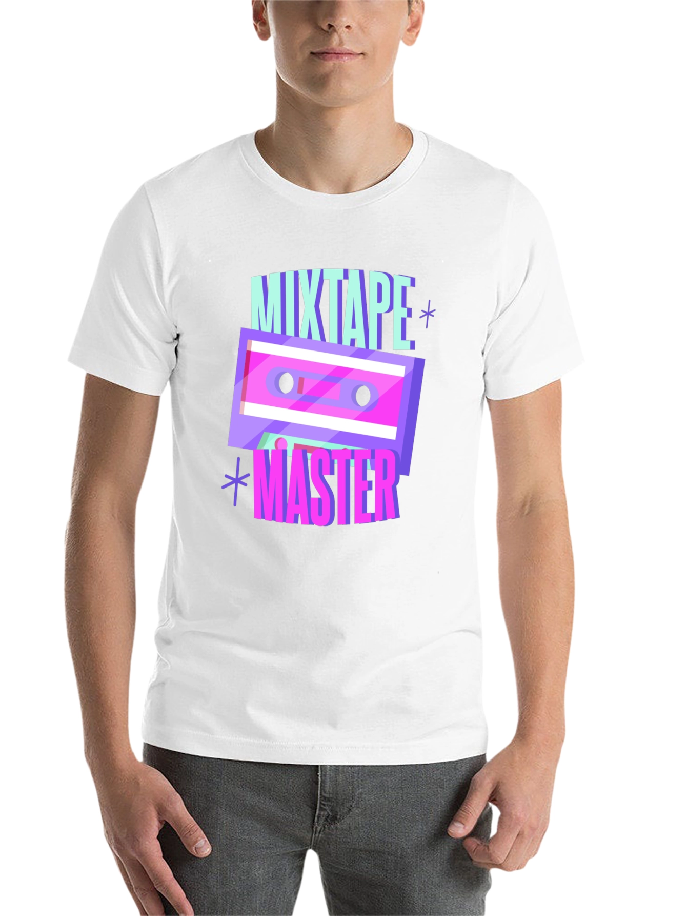 Black Mixtape Master Graphic T-Shirt view 14