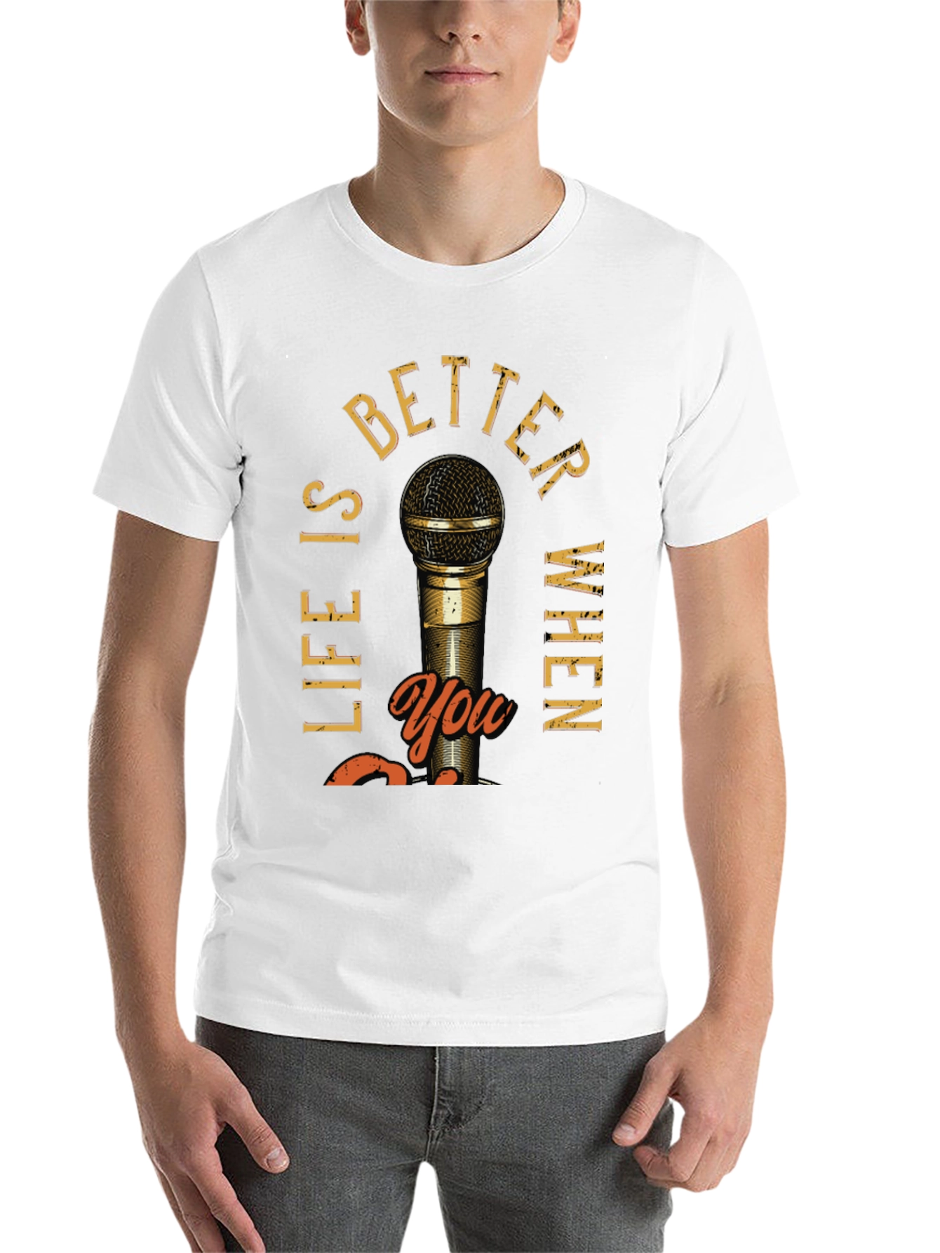 Black Life Is Better With You Men's Graphic T-Shirt view 14