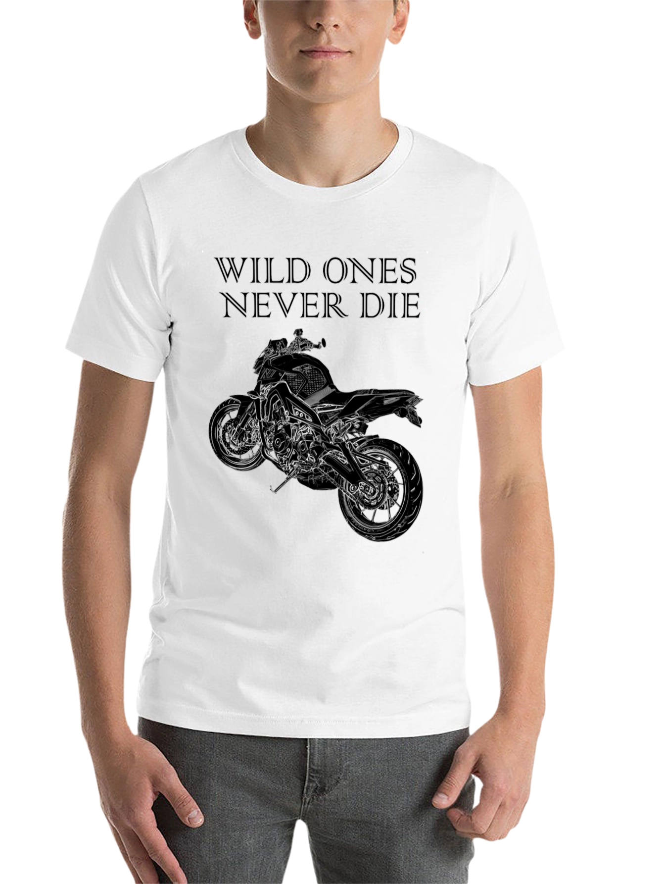 Black Wild Ones Motorcycle Graphic Tee view 14