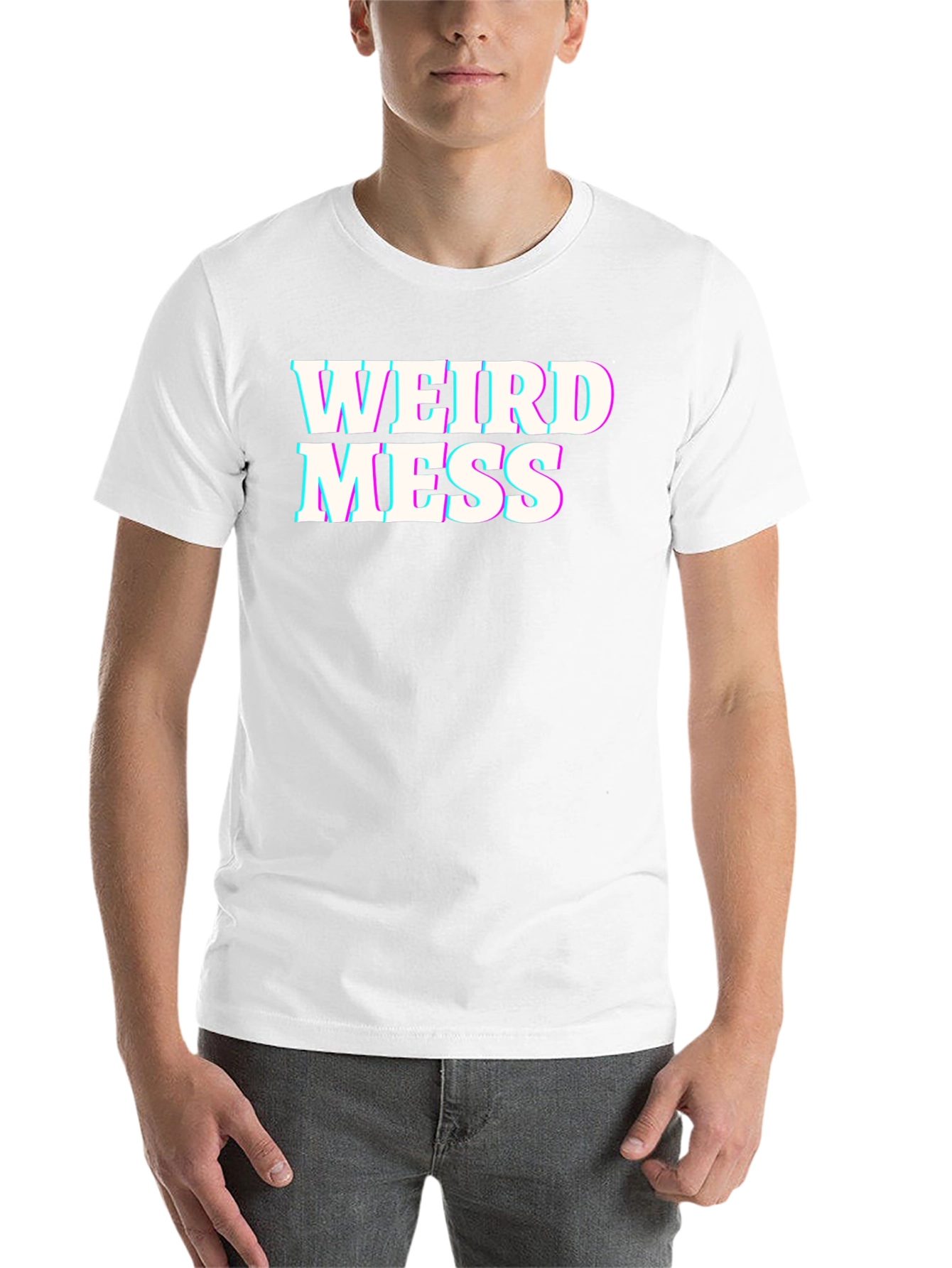 Black Weird Mess Graphic T-Shirt - Black view 14