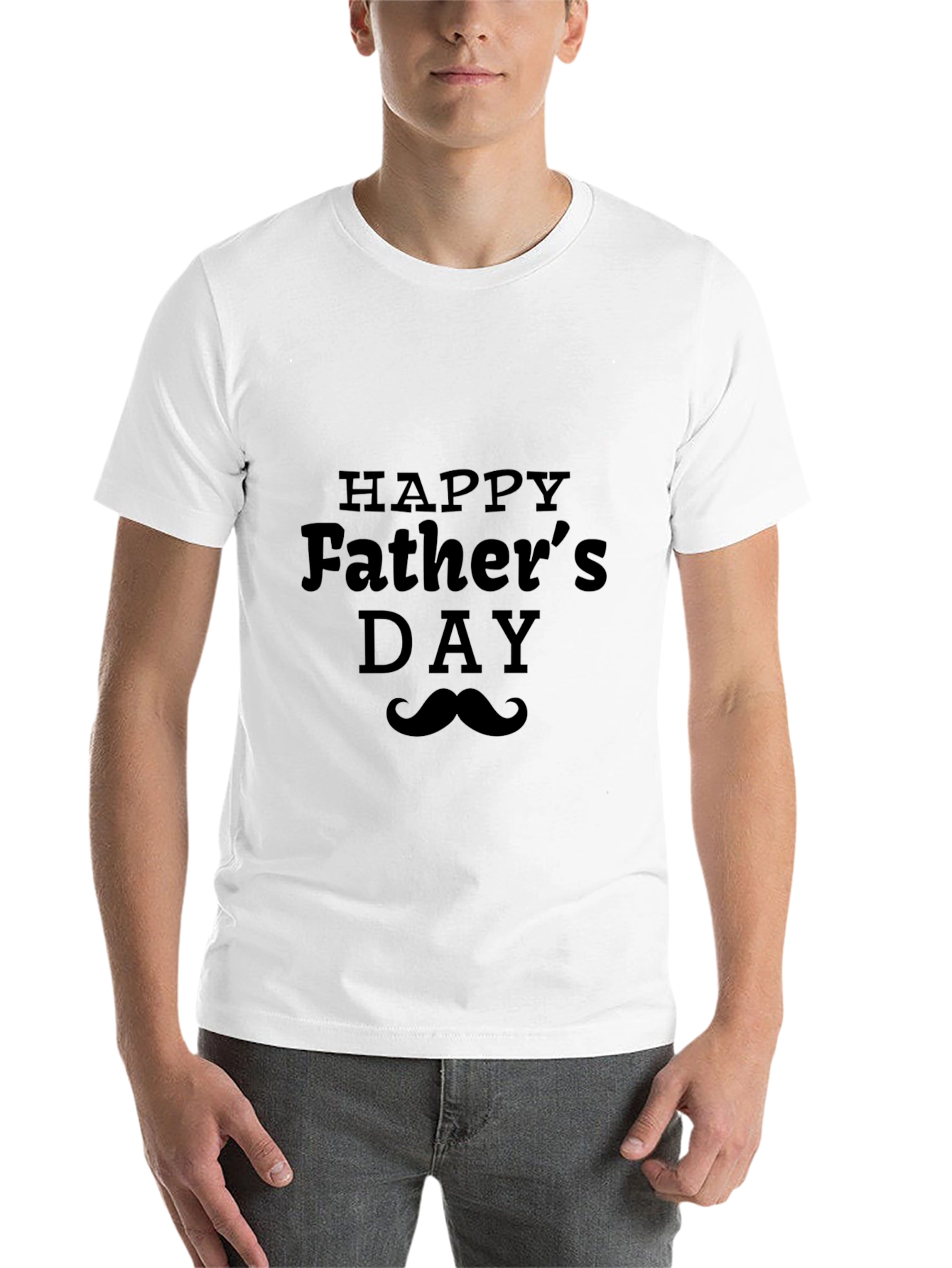 Black Happy Father's Day Black Graphic T-Shirt view 14