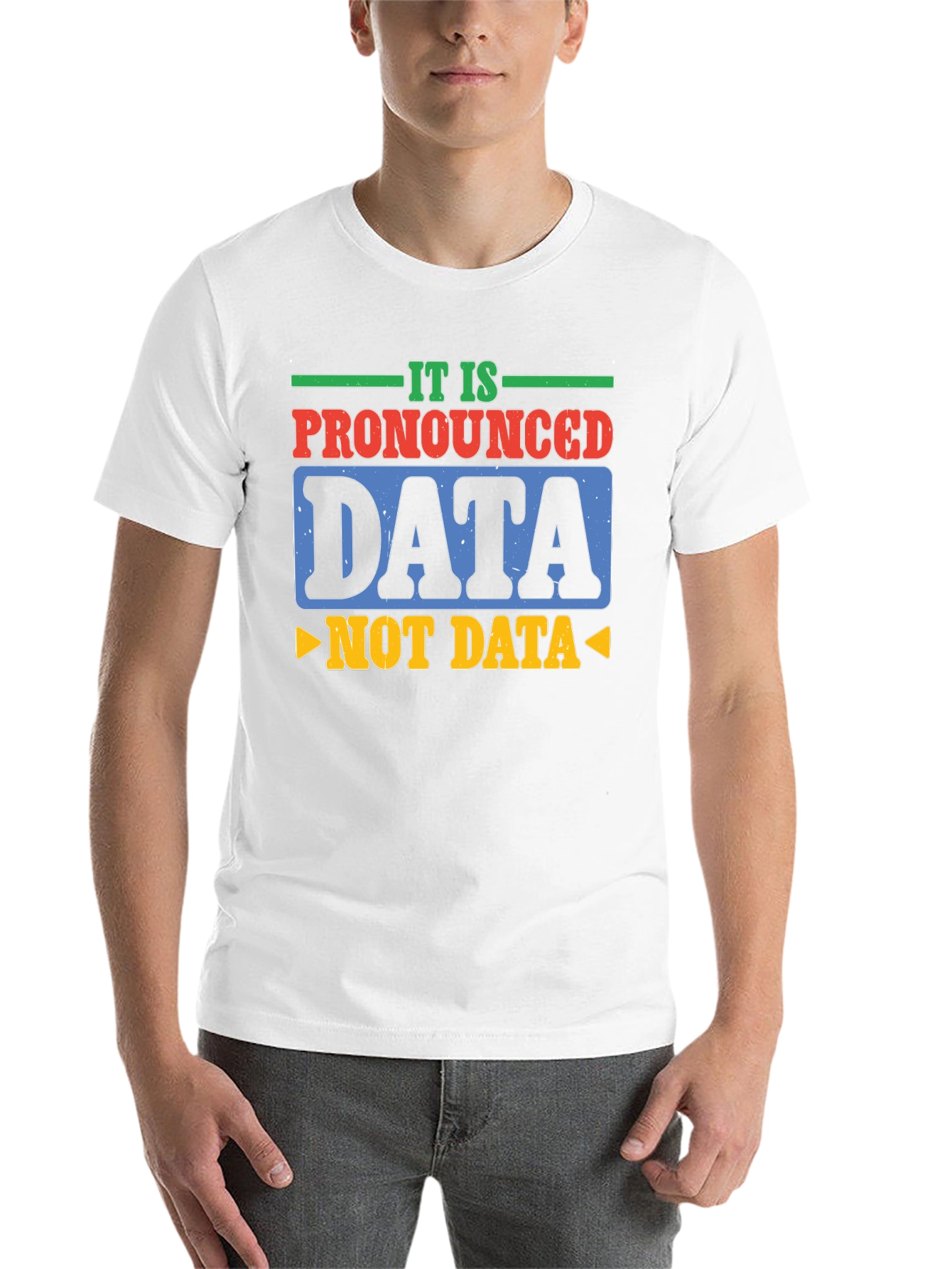 Black Pronounced Data T-Shirt: Funny Tech Humor view 14