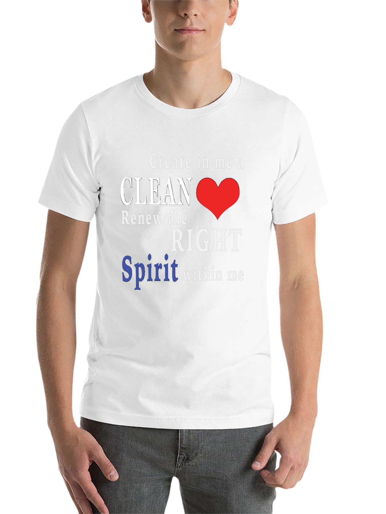 Black Clean Heart T-Shirt - Christian Inspired Design view 14