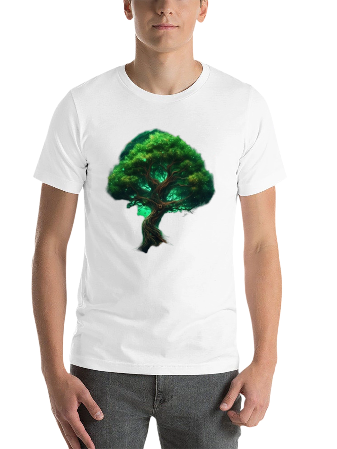 Black Mystic Tree Graphic Tee view 14