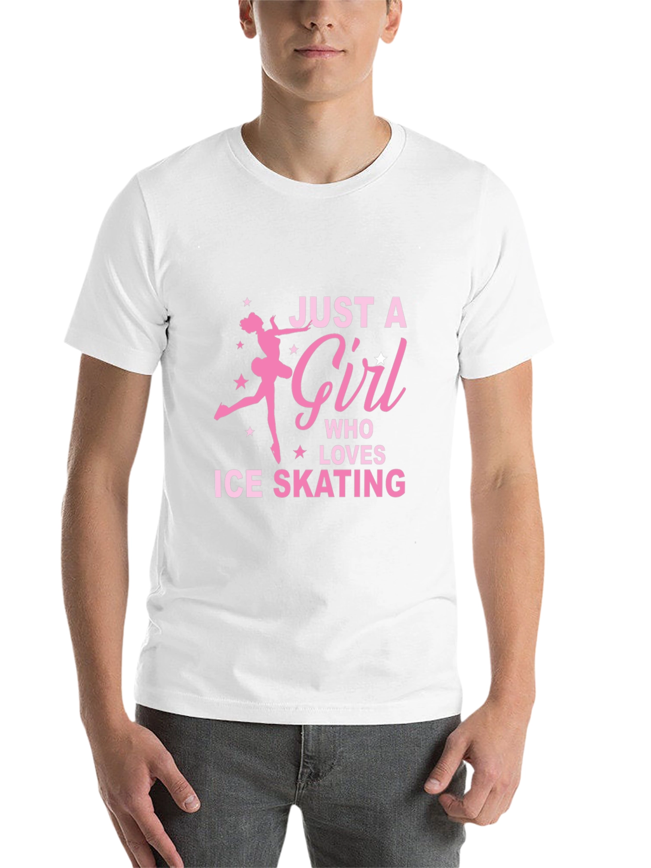 Black Ice Skating Girl's T-Shirt - Just a Girl Who Loves Skating view 14