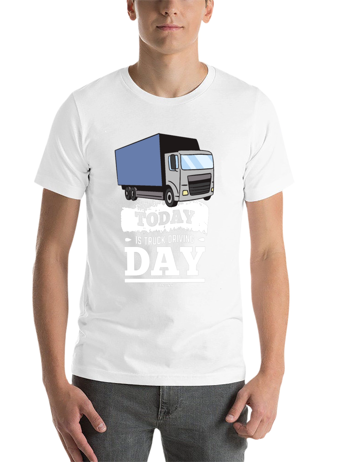 Black Today Is Truck Driving Day T-Shirt view 14