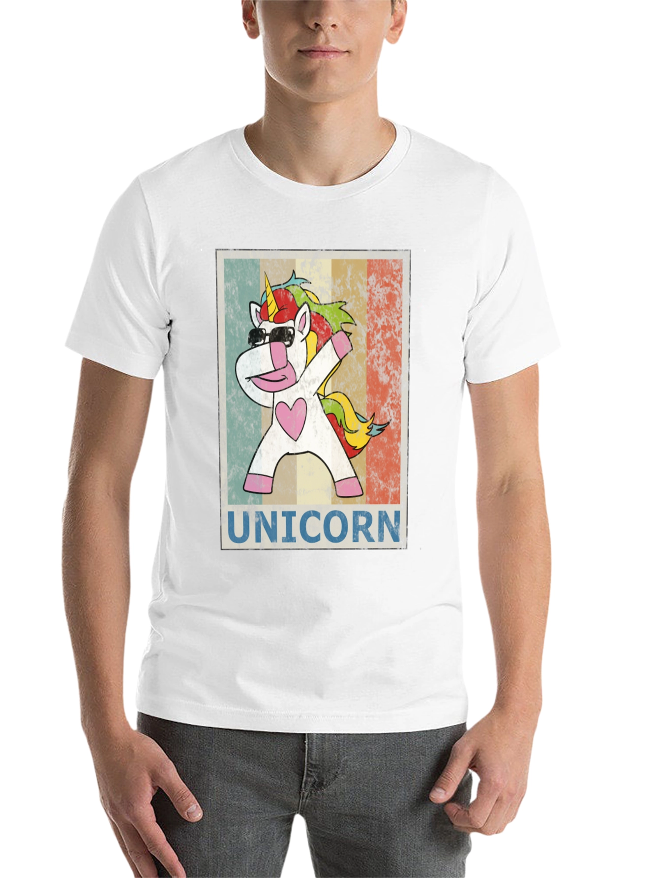 Black Dabbing Unicorn T-Shirt - Fun Graphic Tee view 14