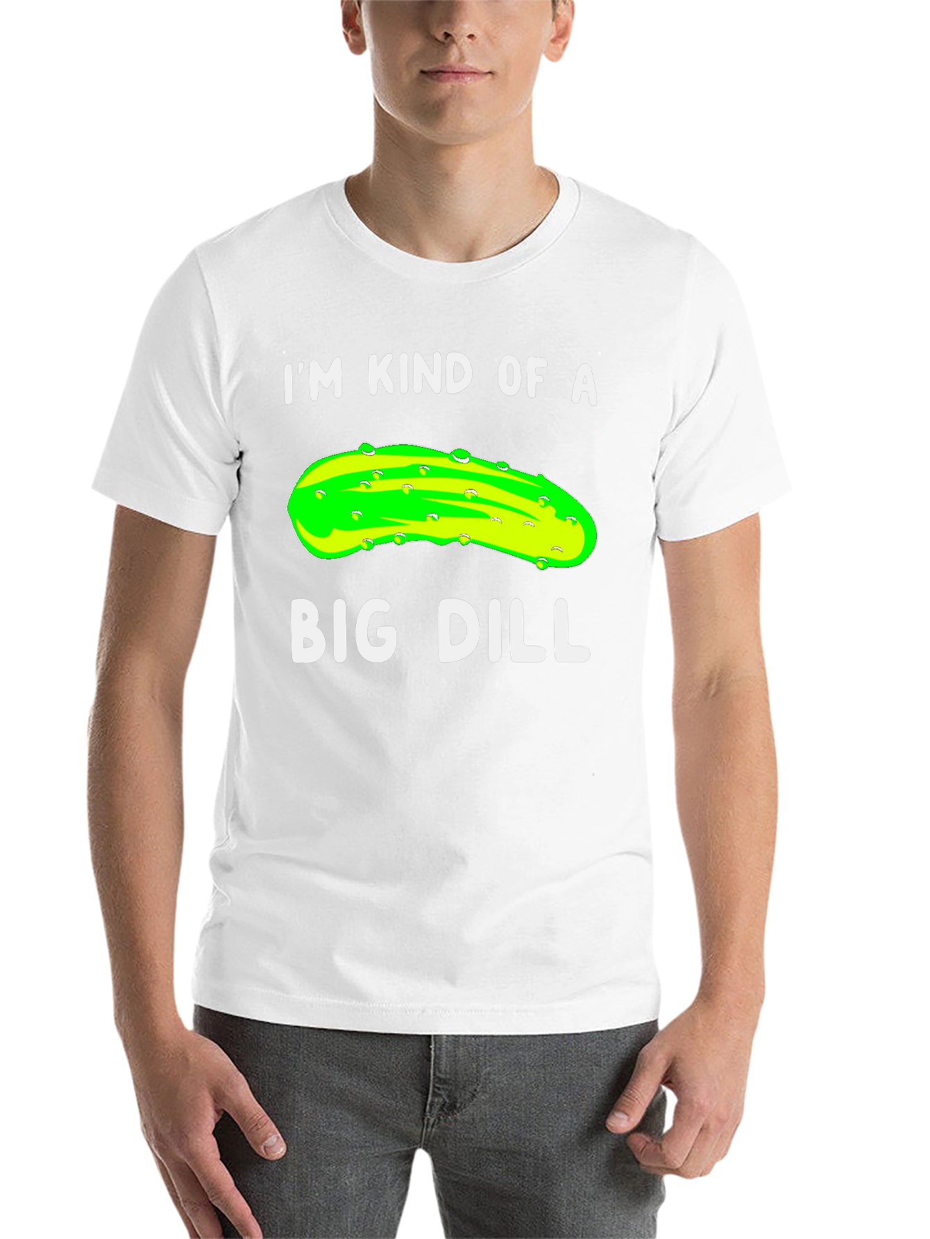 Black Big Dill T-Shirt Funny Pickle Pun Tee view 14