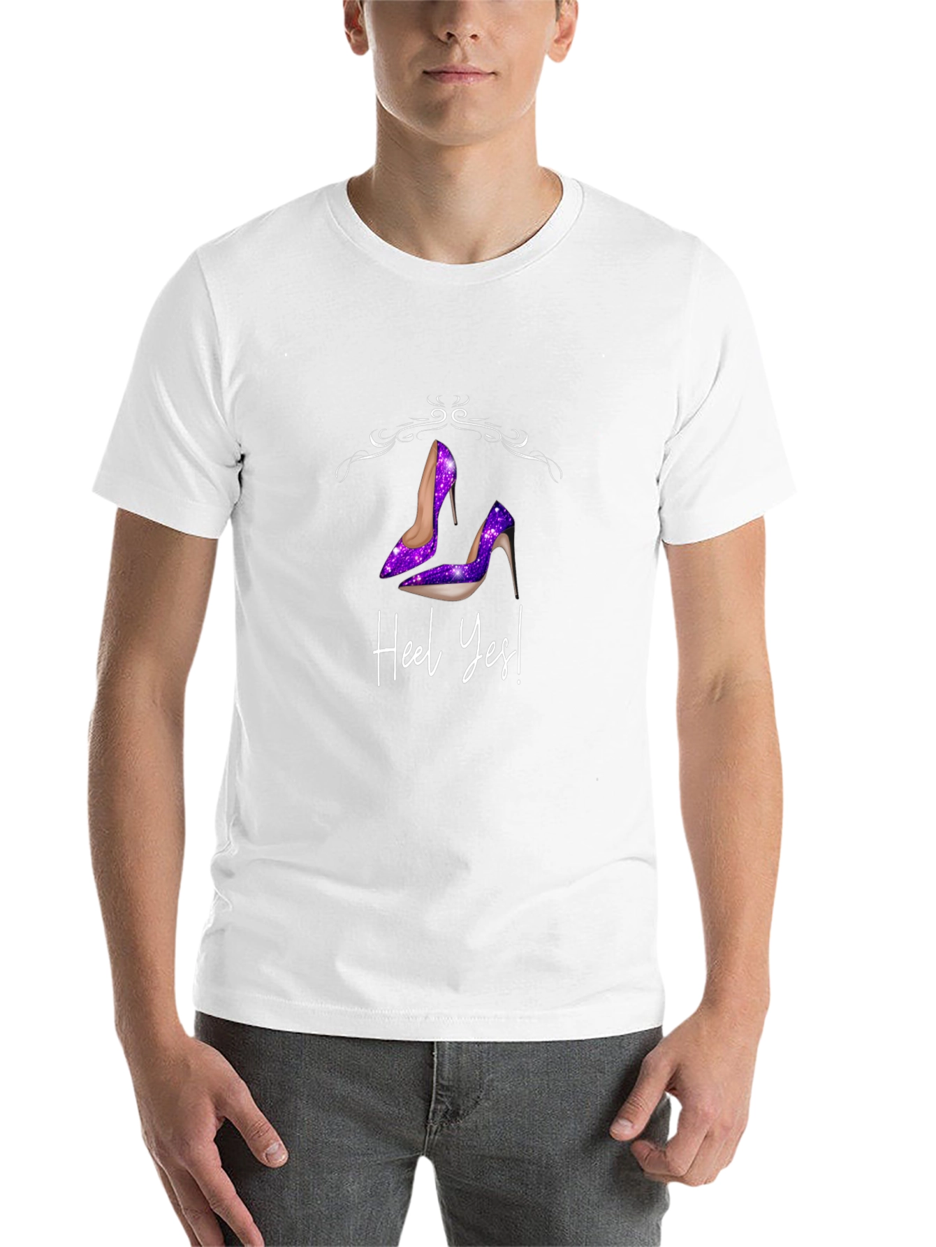 Heel Yes! Galaxy Heels Graphic T-Shirt - 14