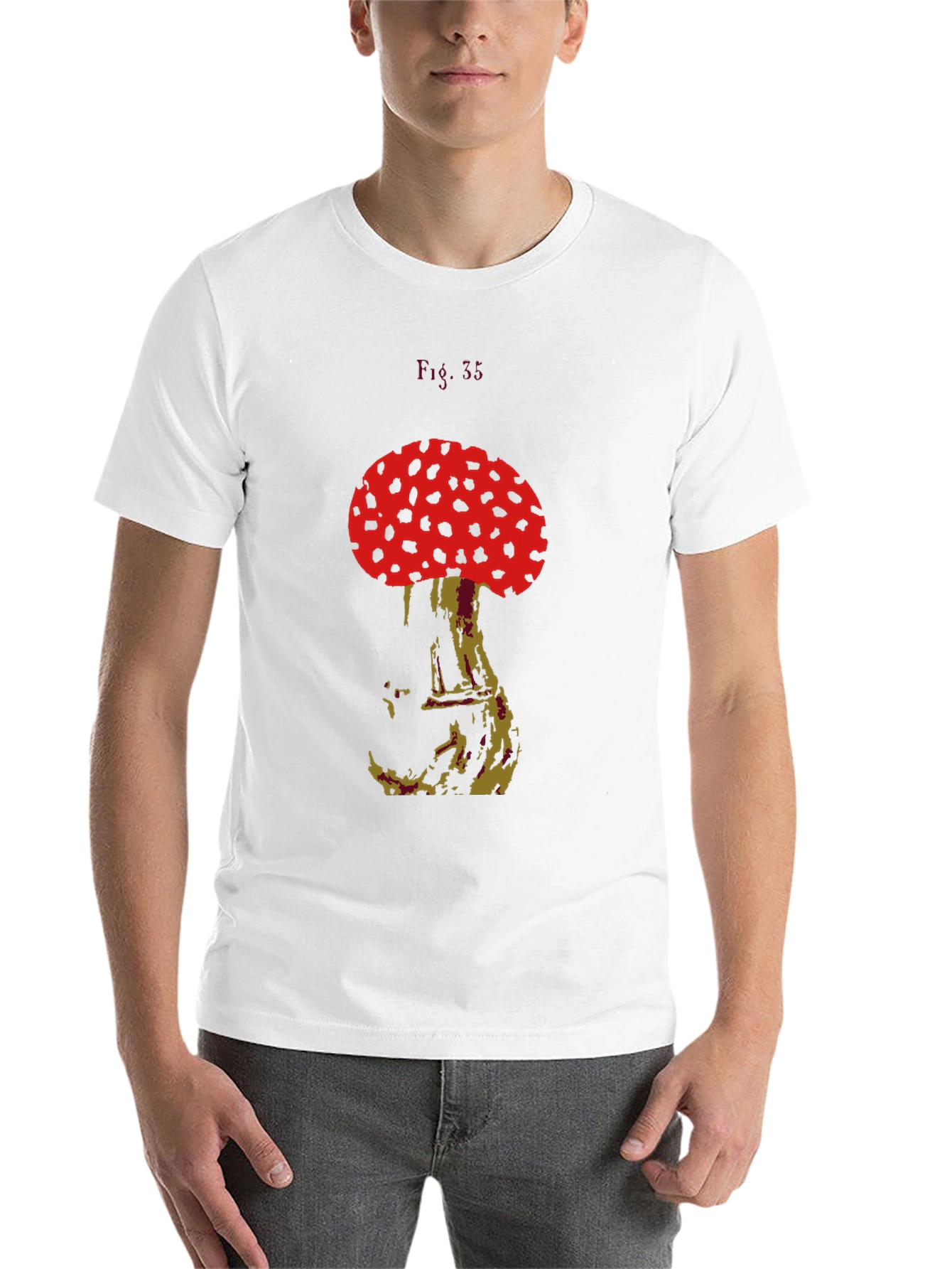 Black Mushroom Graphic Tee - Unique Design view 14
