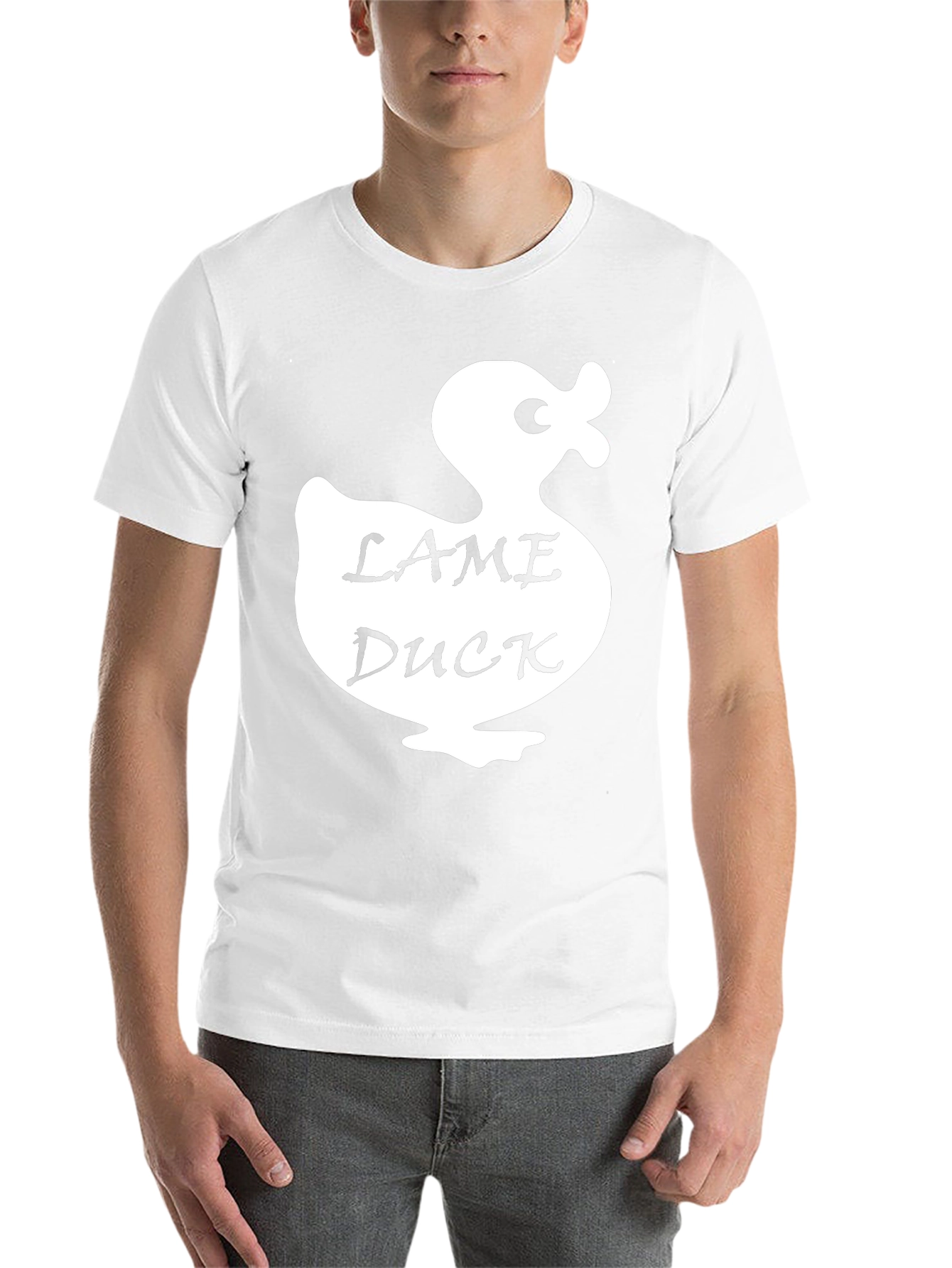 Black Lame Duck Graphic T-Shirt - Novelty Tee view 14