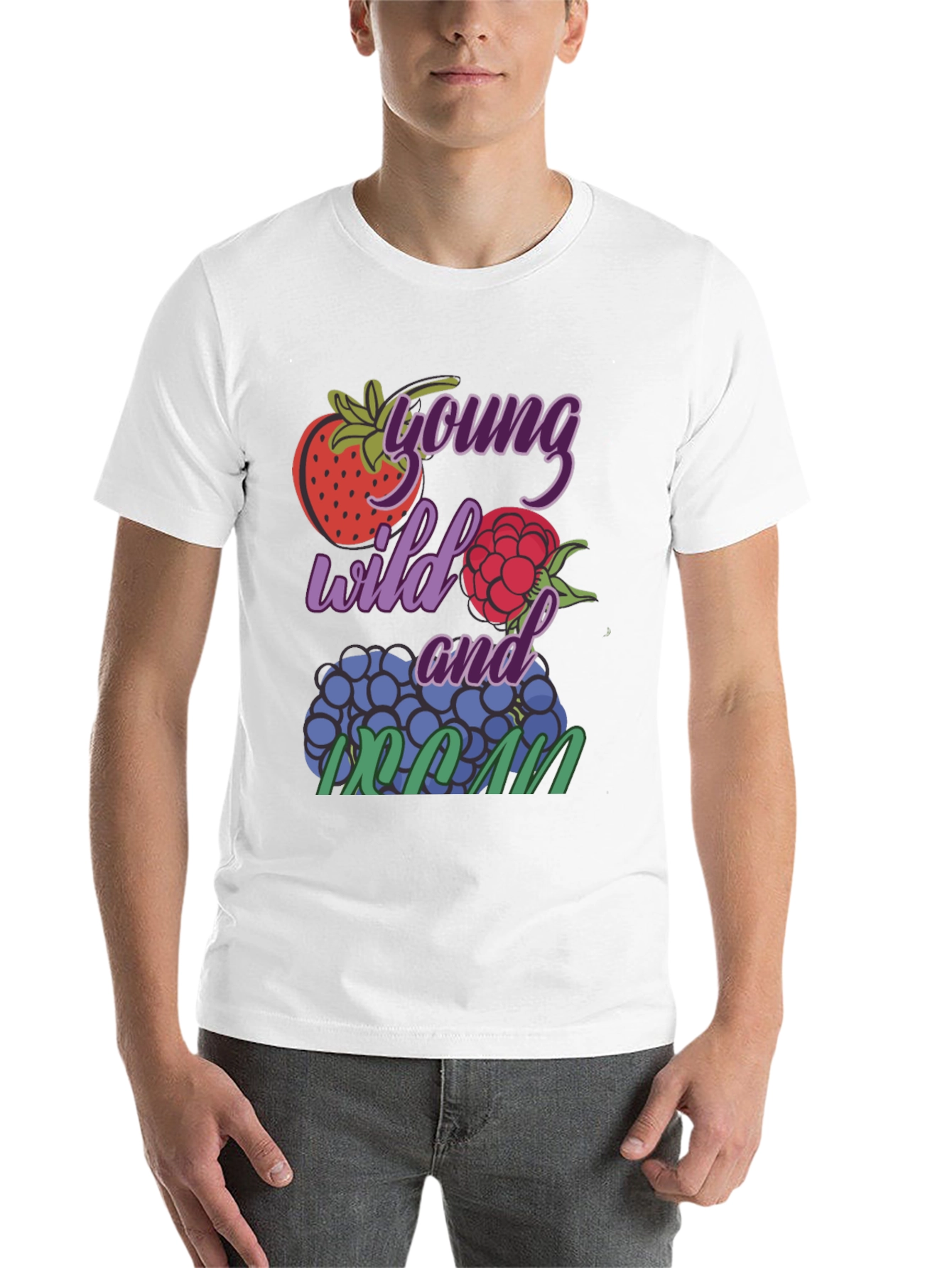 Black Young Wild And Cran T-Shirt view 14