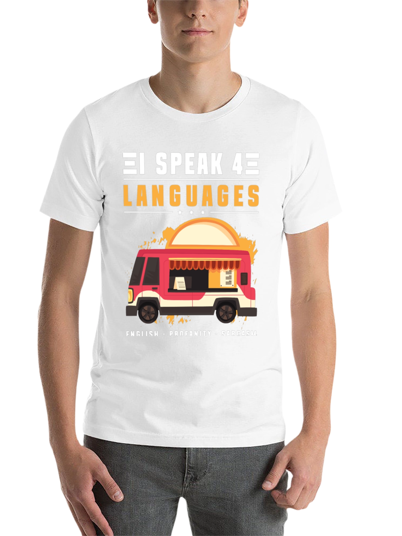 I Speak 4 Languages Graphic Tee - 14