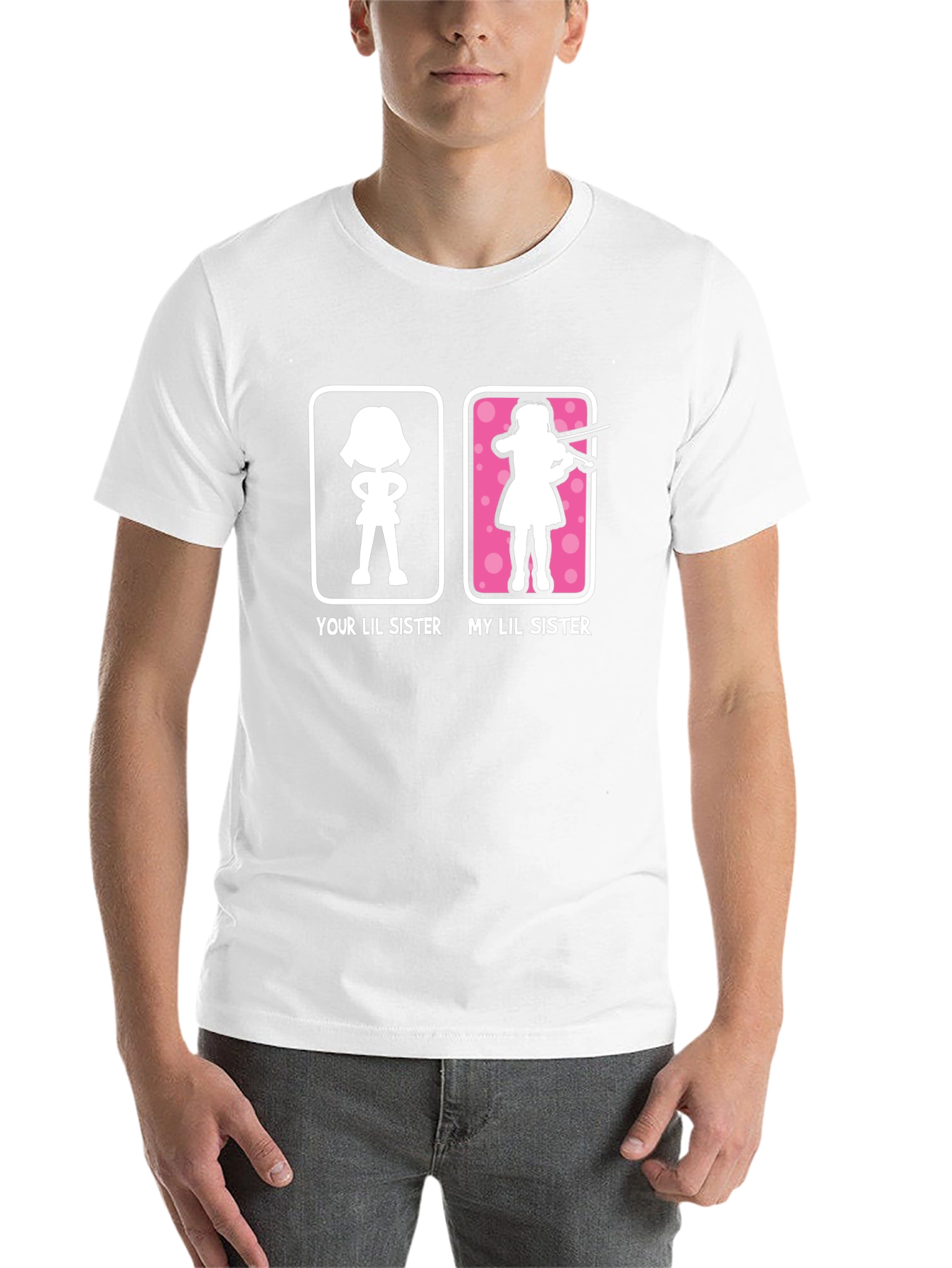 Black Funny Lil Sister T-Shirt - Violinist Gift view 14