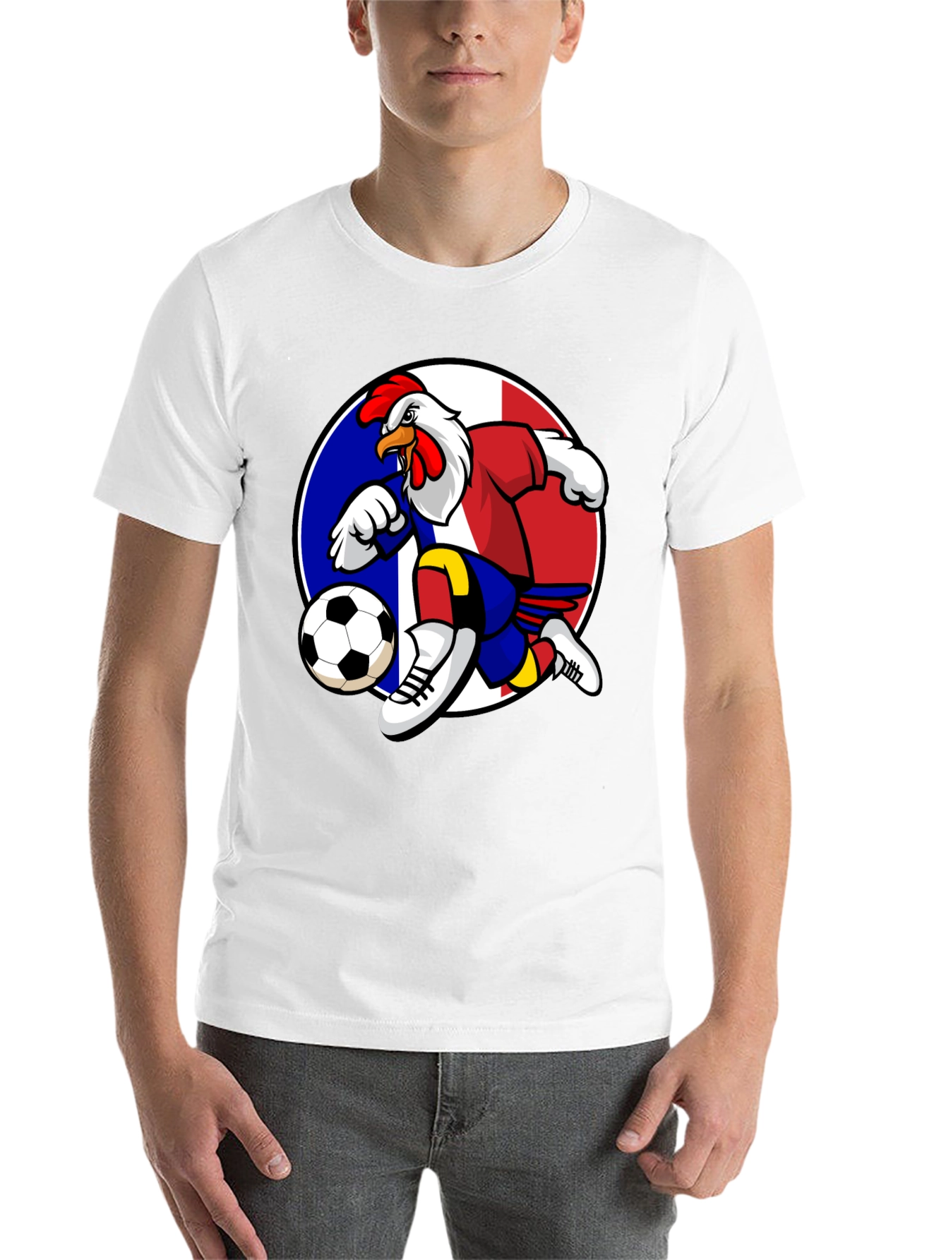 French Rooster Soccer T-Shirt - Black - 14