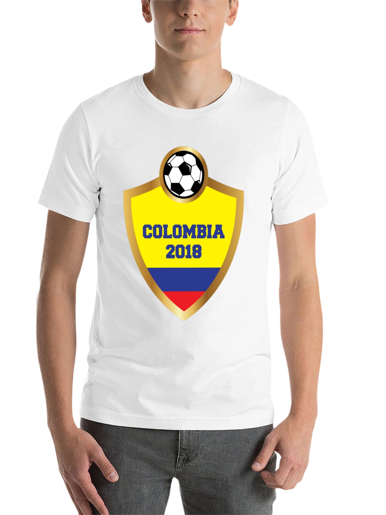 Black Colombia 2018 Soccer T-Shirt view 14