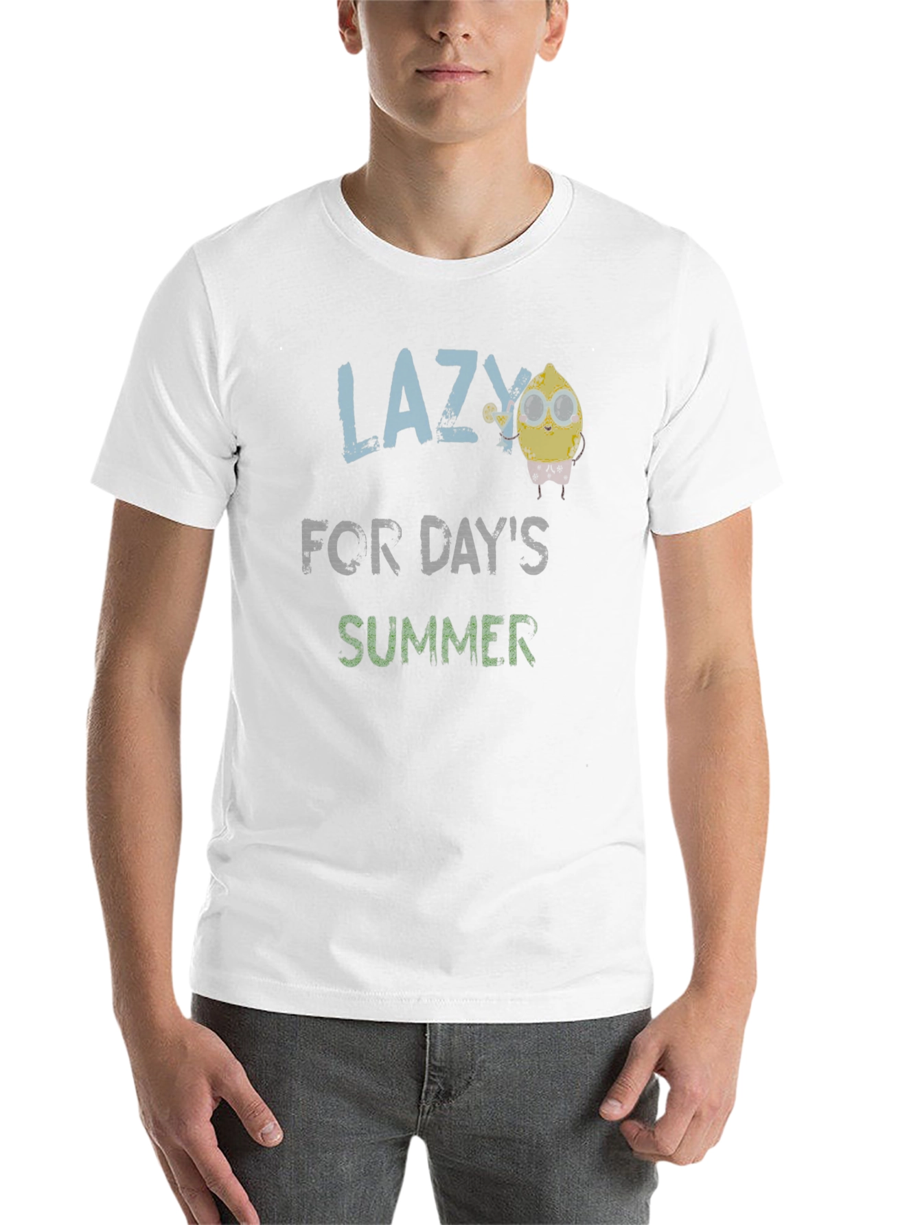 Black Lazy For Day's Summer T-Shirt view 14