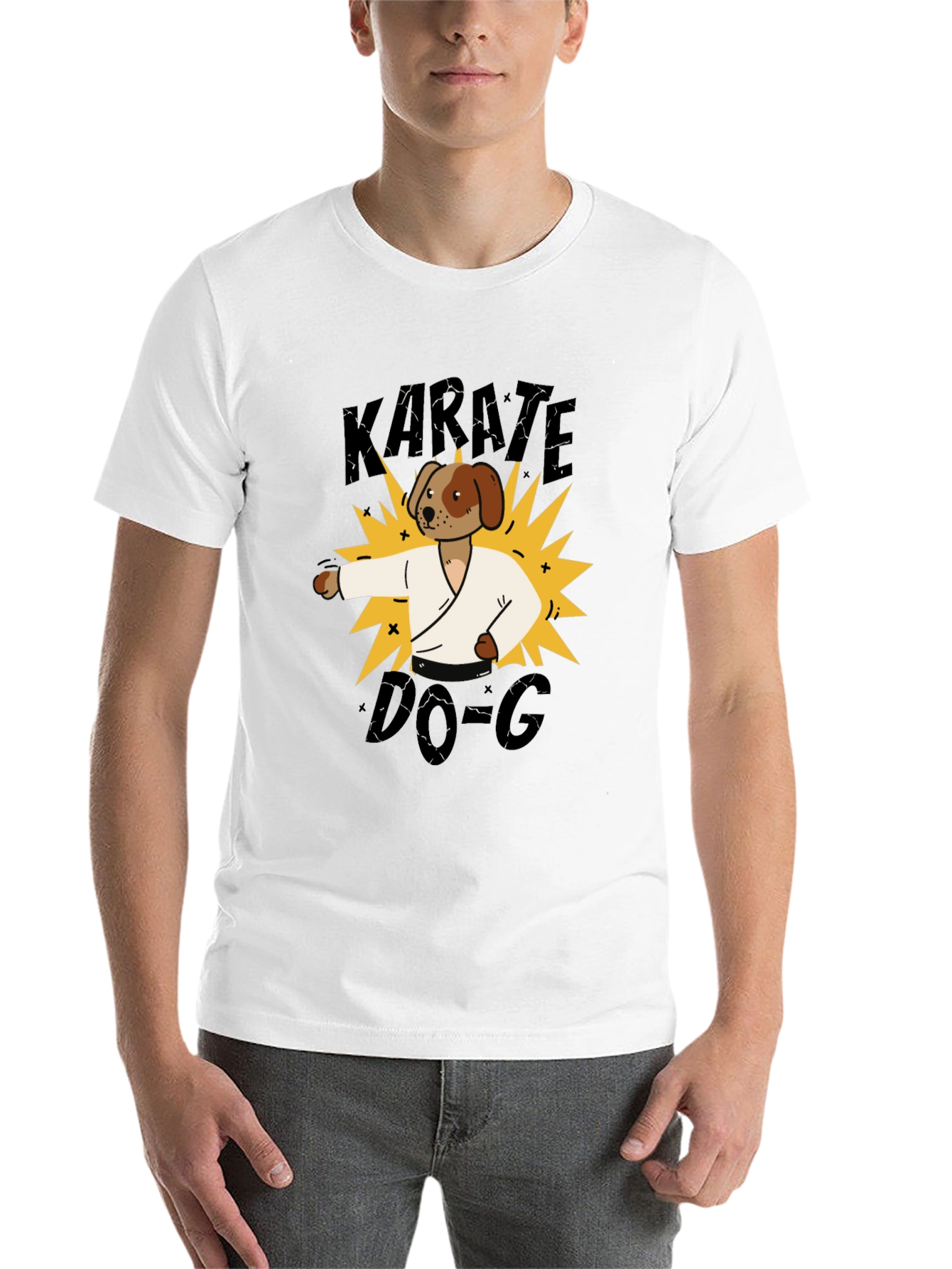 Black Karate Dog T-Shirt - Martial Arts Fun! view 14