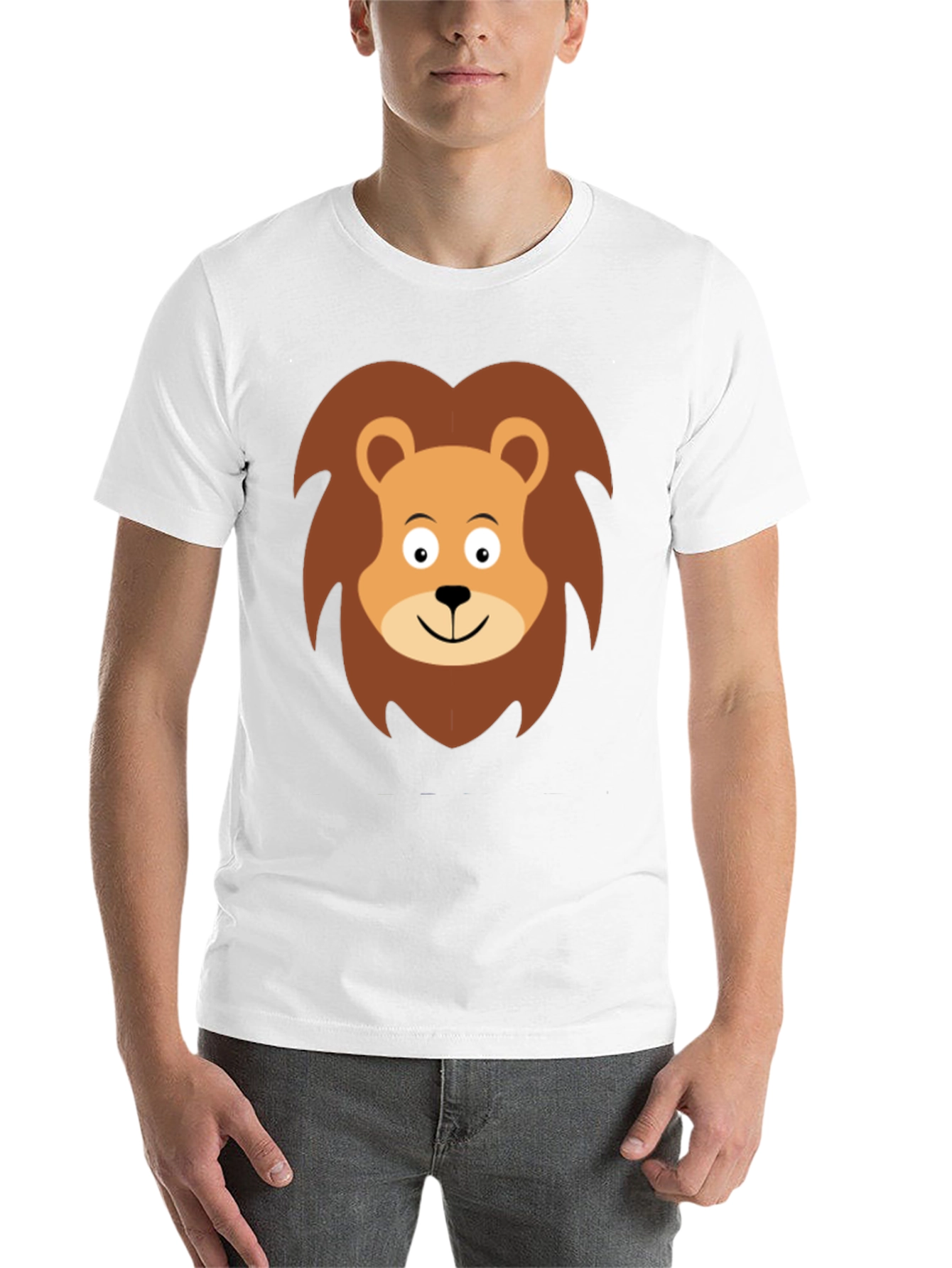 Black Lion Graphic Tee - Black Cotton T-Shirt view 14