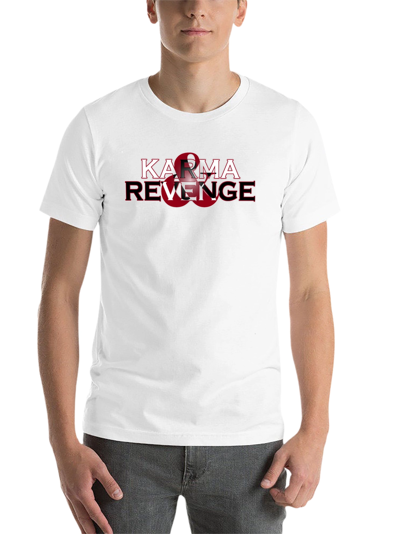 Black Karma & Revenge Graphic Print Black T-Shirt view 14