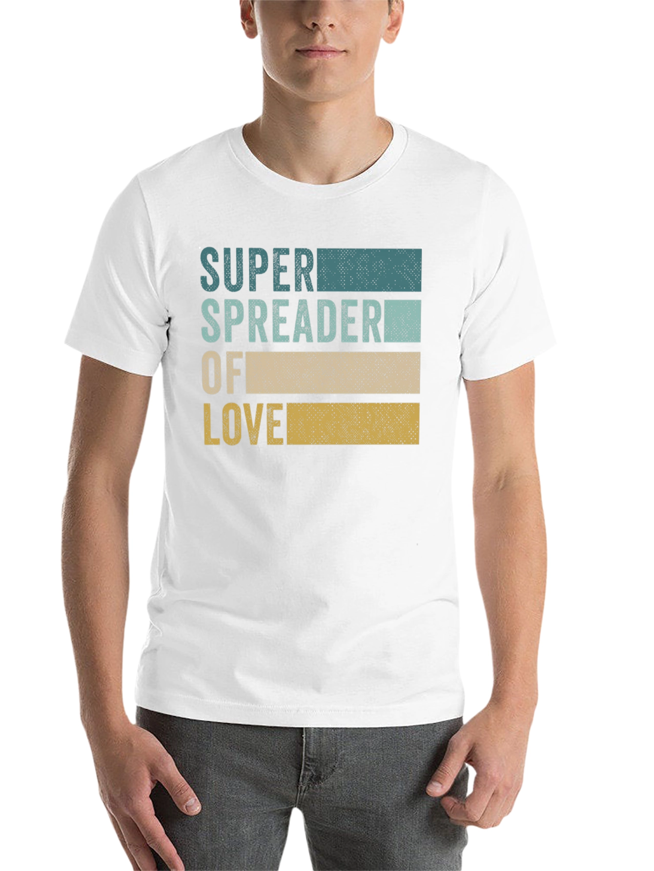 Black Super Spreader of Love Graphic Tee - Black view 14