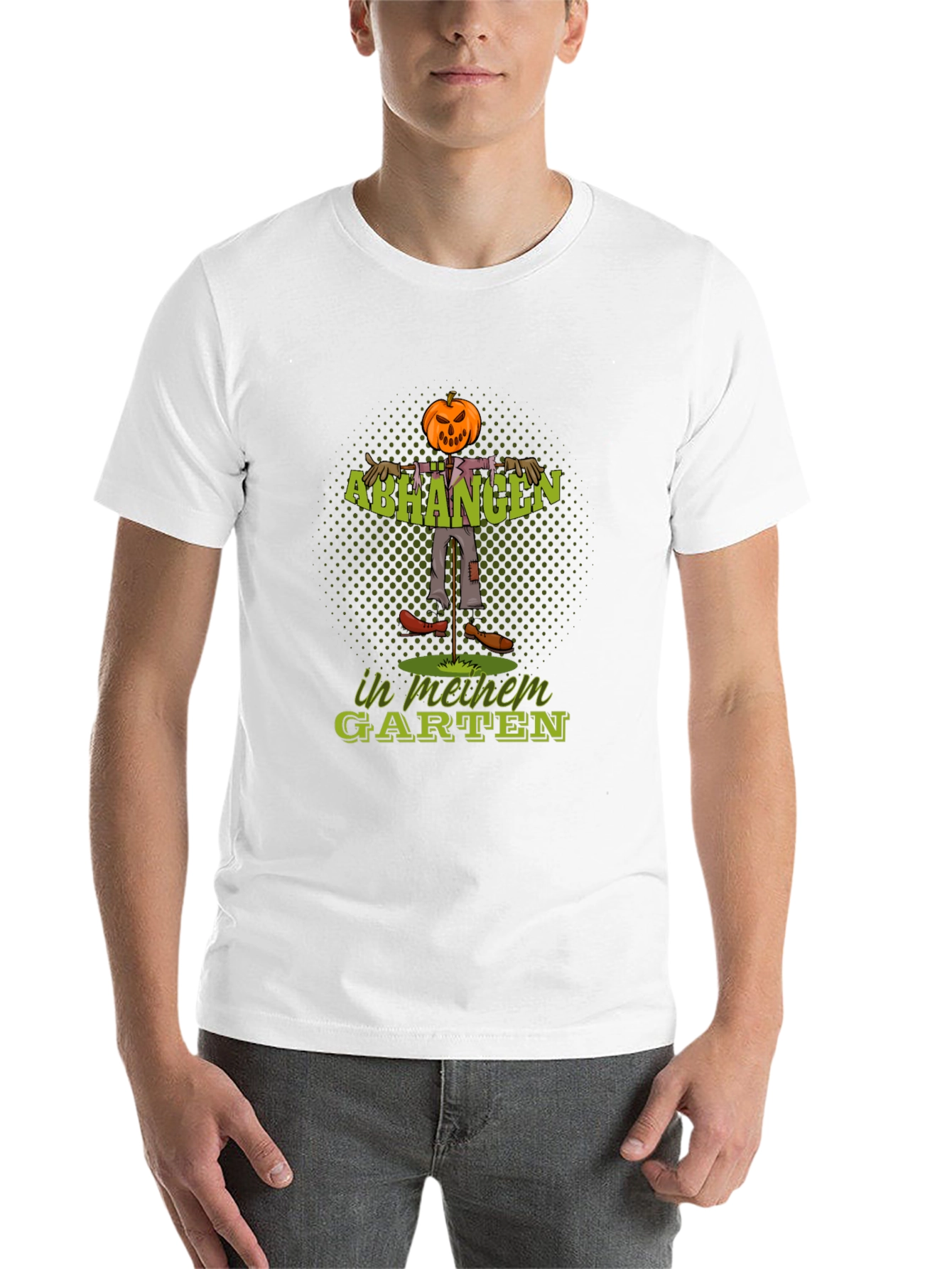Black Halloween Scarecrow Pumpkin T-Shirt view 14