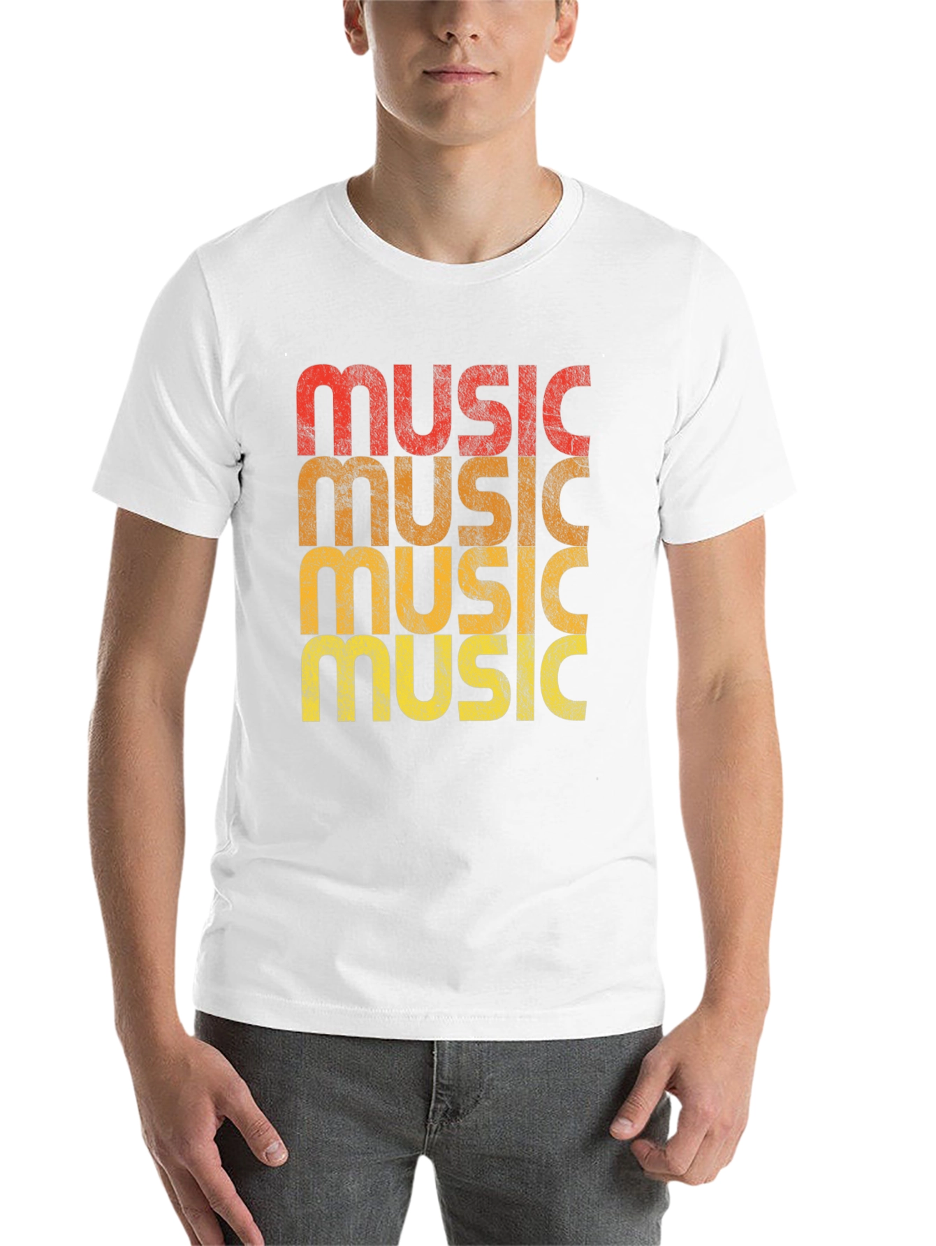 Black Retro Music Graphic T-Shirt view 14