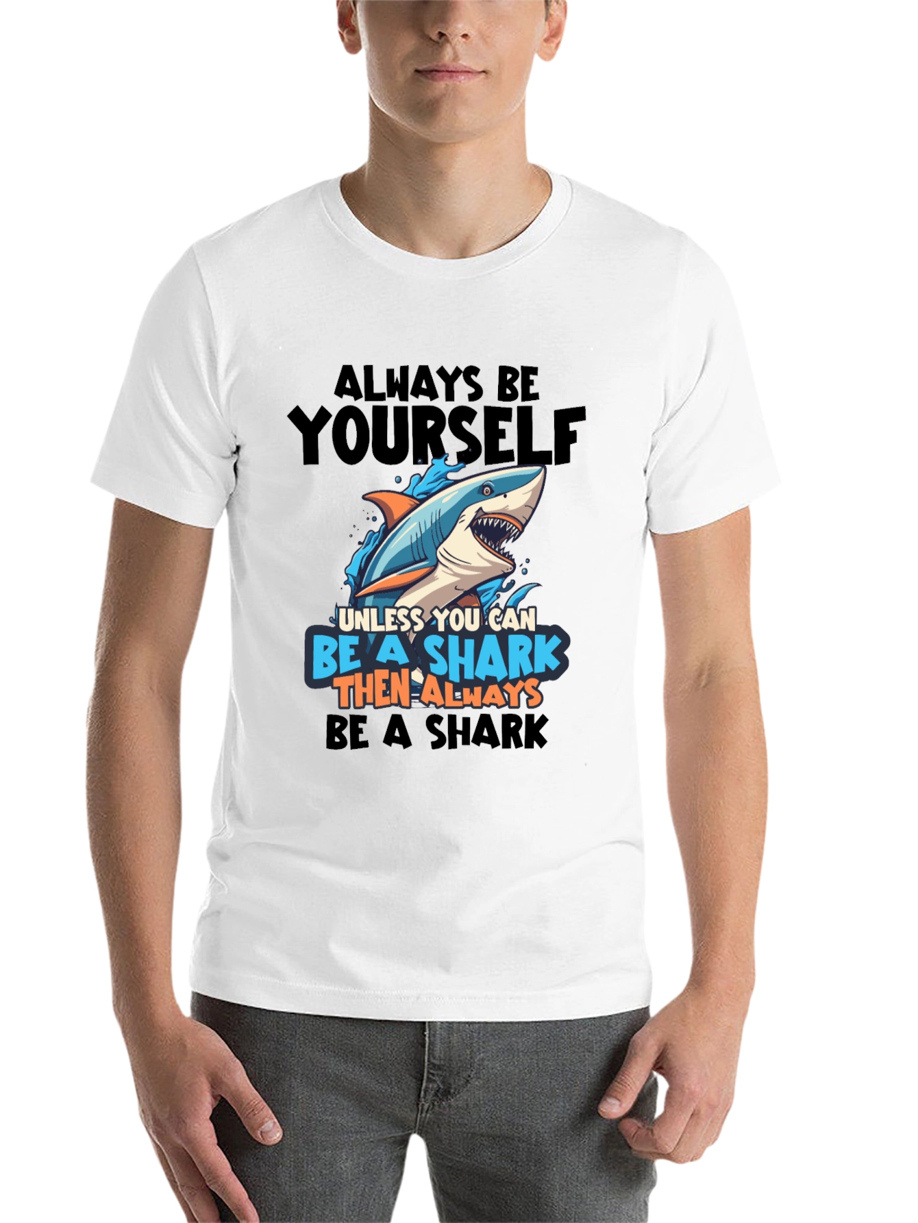 Black Shark T-Shirt - Always Be Yourself! view 14