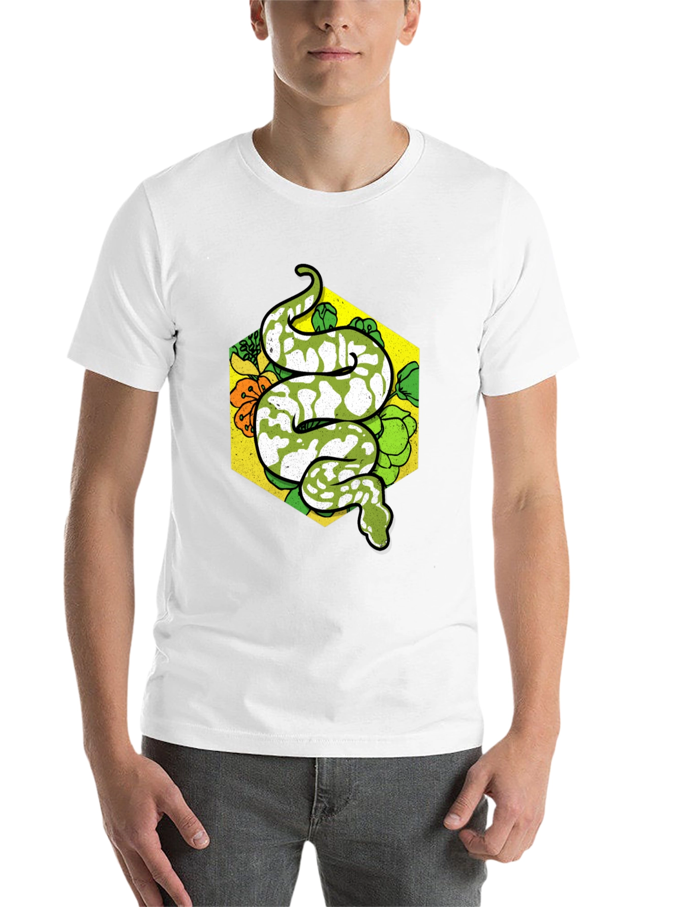 Black Snake Graphic T-Shirt - Reptile Lover Tee view 14