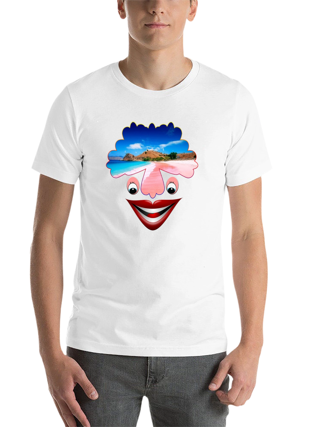 Black Funny Face Graphic T-Shirt view 14