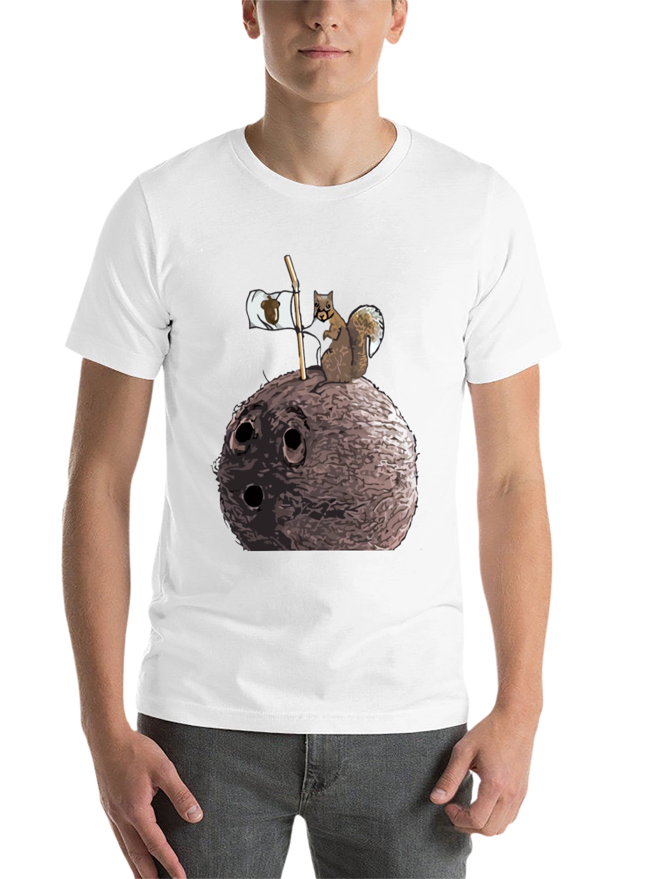 Black Nutty Squirrel Graphic Tee - Unique Humor view 14