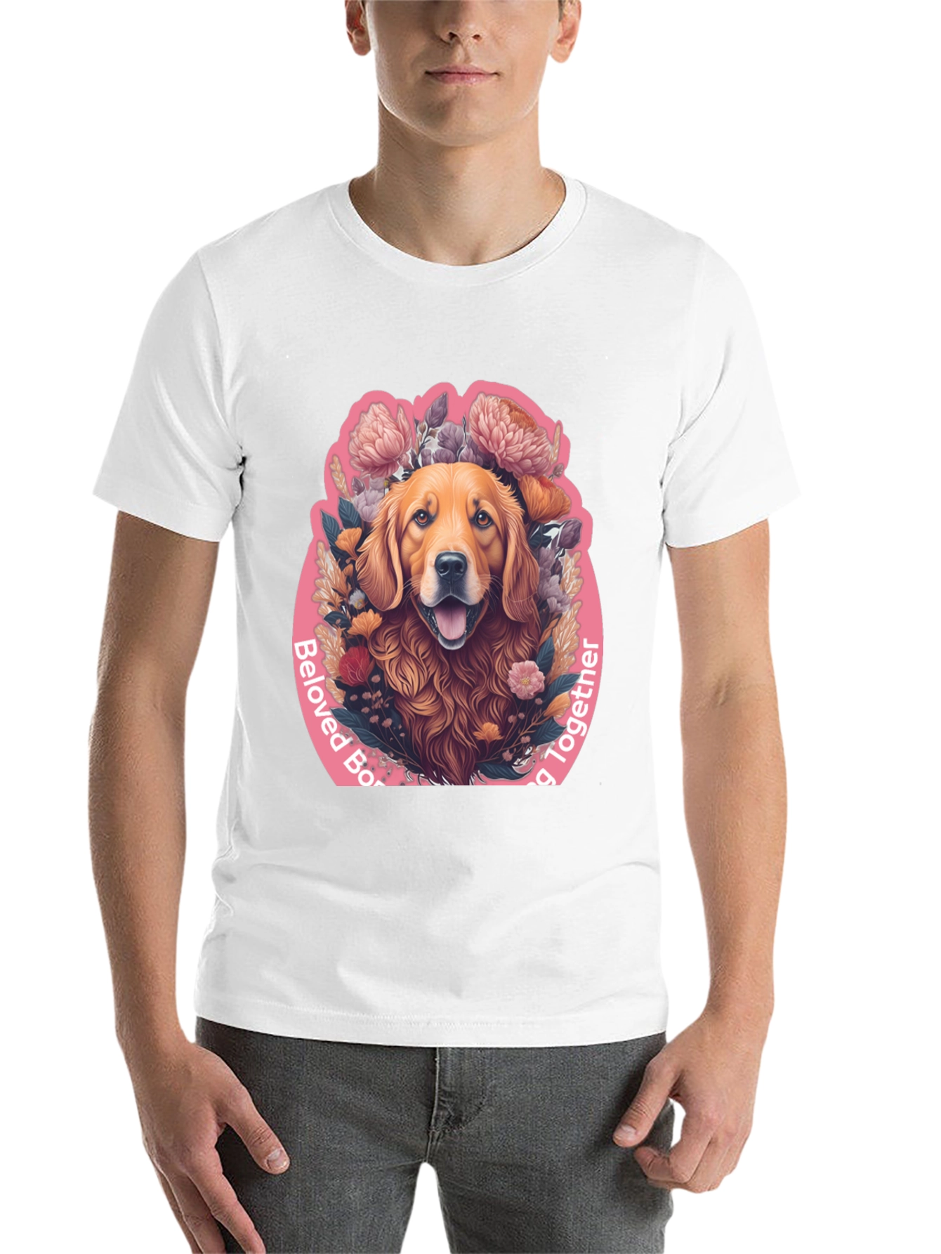 Black Beloved Dog Graphic Tee - Black Cotton Comfort view 14