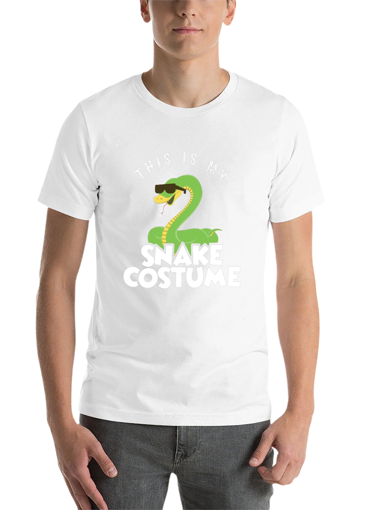 Funny Snake Costume T-Shirt - Halloween Party Apparel - 14
