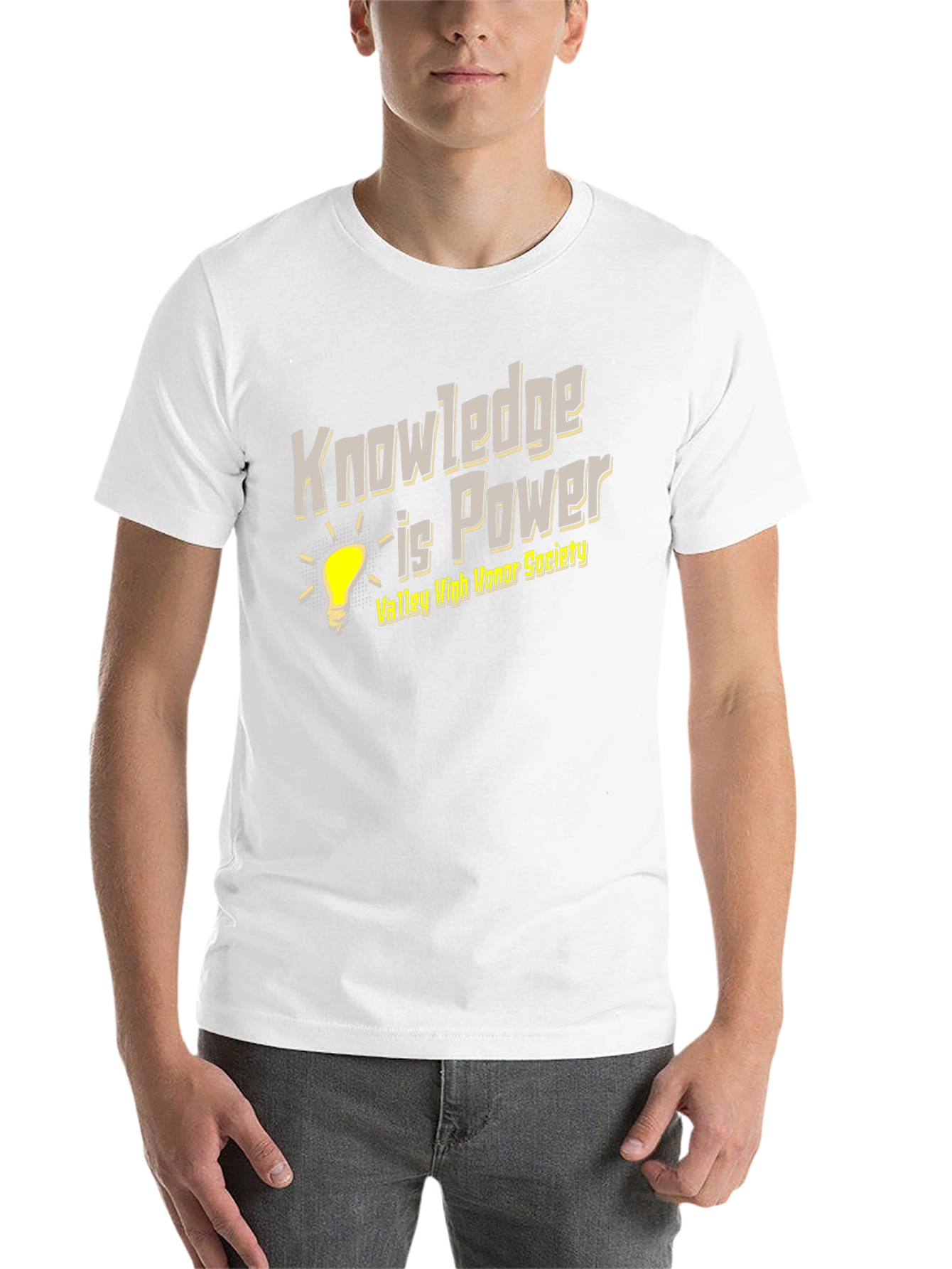Black Knowledge is Power T-Shirt - Valley High Honor Society view 14