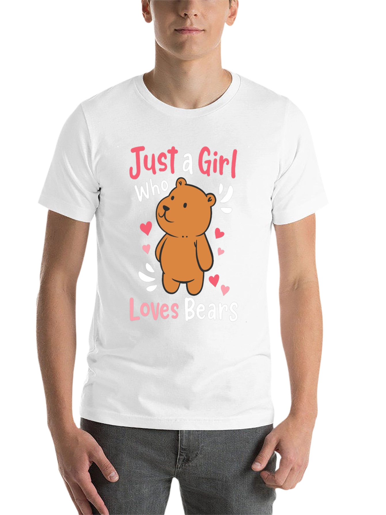 Black Just a Girl Who Loves Bears T-Shirt view 14