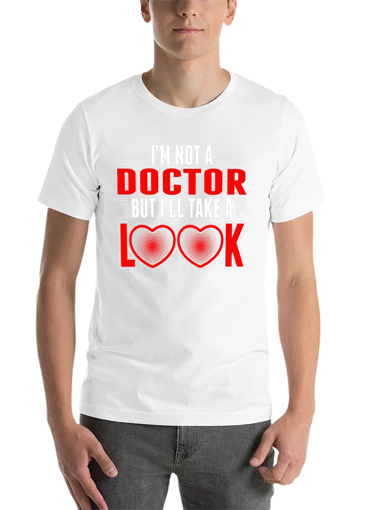 Black Funny Doctor Pun T-Shirt - I'll Take a Look! view 14