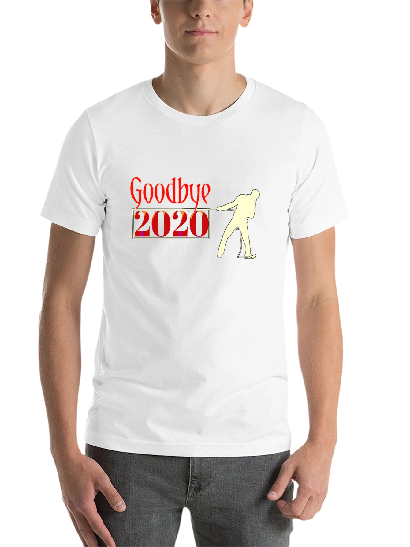 Black Goodbye 2020 Black Graphic T-Shirt view 14
