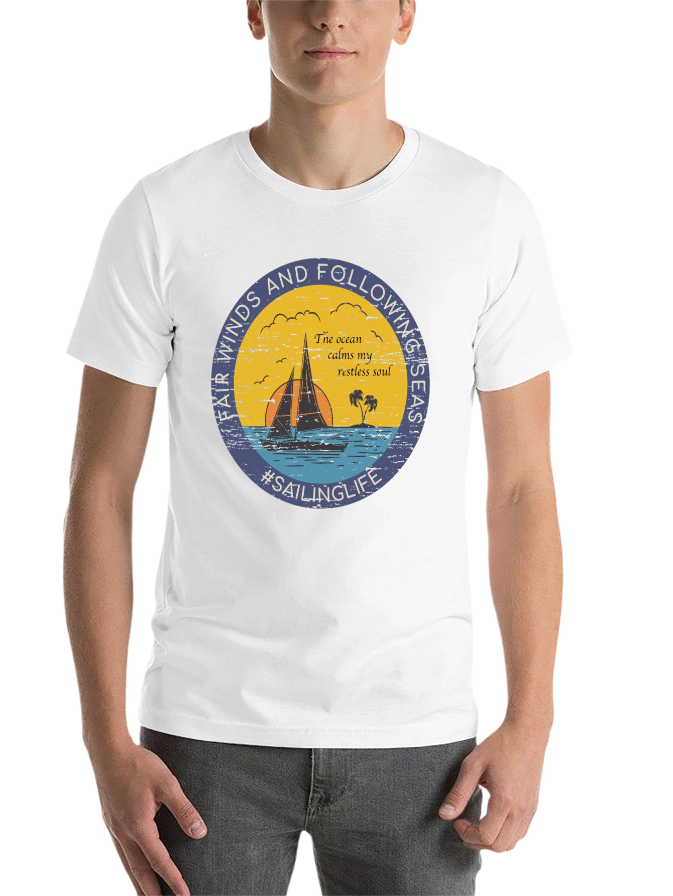 Black Sailing Life Graphic Tee - Fair Winds & Following Seas view 14