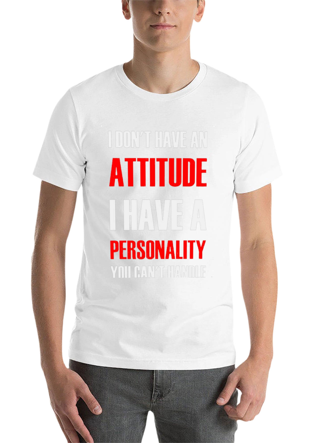 Black Attitude? No, Personality T-Shirt view 14