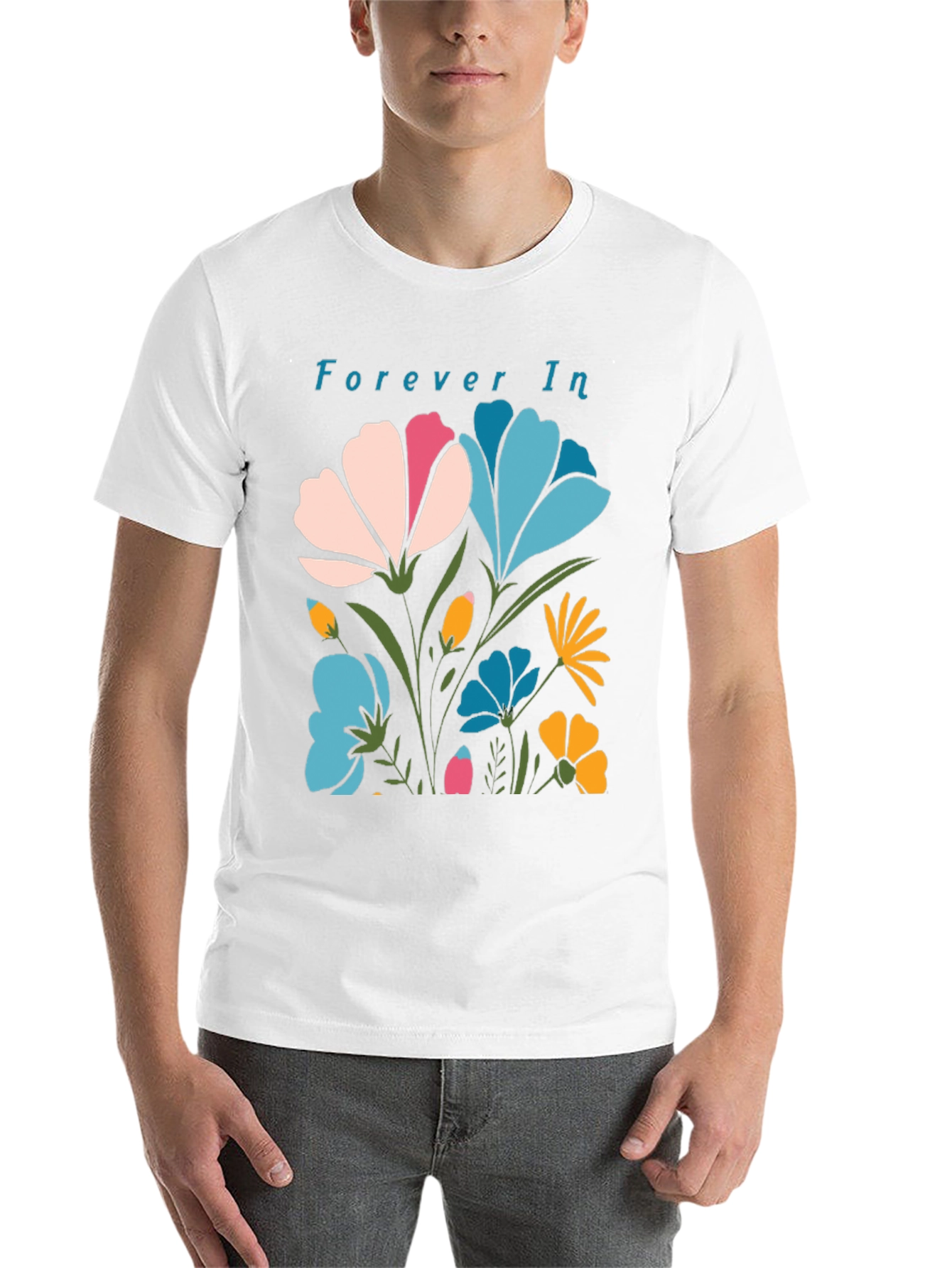 Black Forever In Floral T-Shirt view 14