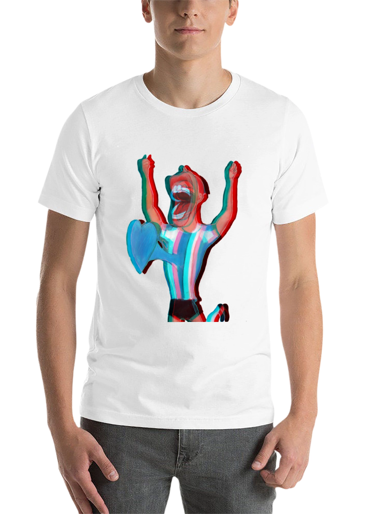 Black Stereoscopic Man T-Shirt view 14