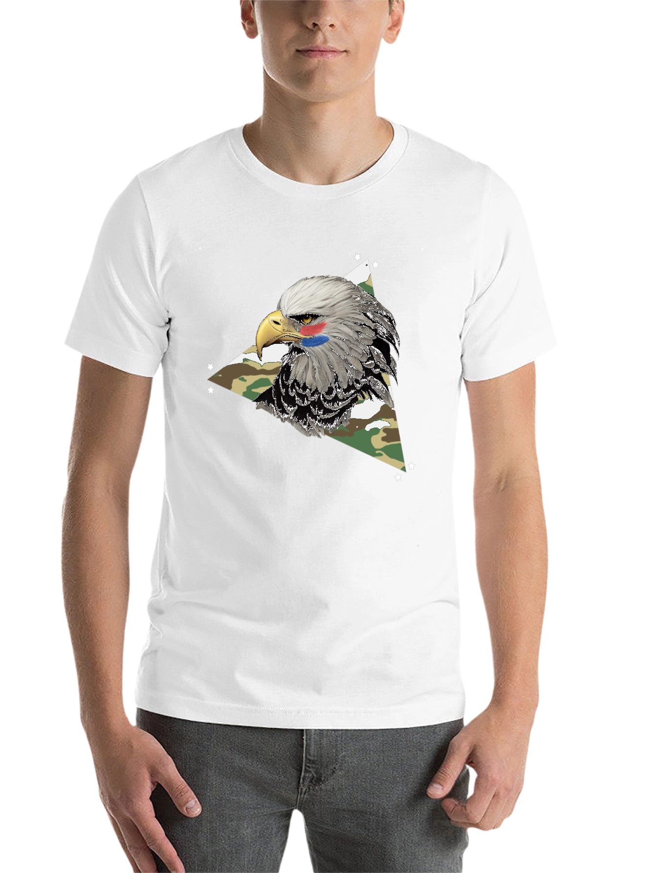 Black Eagle Camo Graphic Tee - Patriotic Style view 14