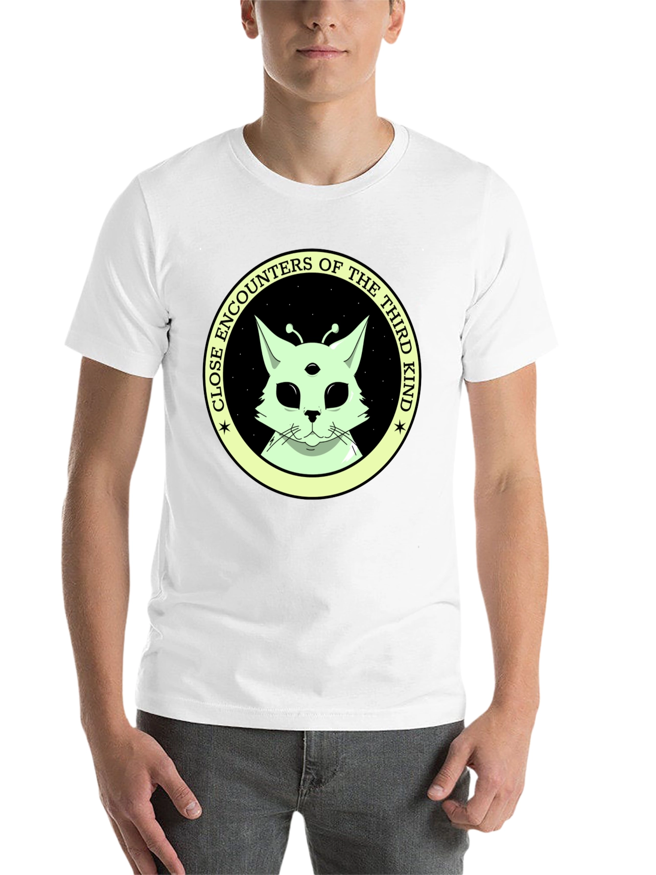 Black Alien Cat T-Shirt: Close Encounters of the Third Kind view 14