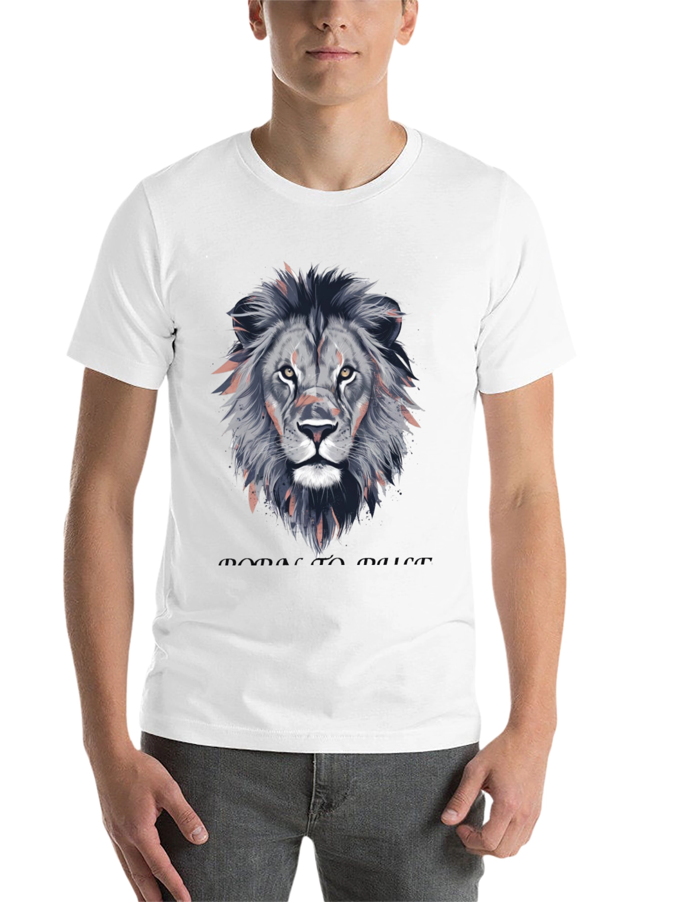 Black Lion Head Graphic T-Shirt - Stylish Animal Print Tee view 14