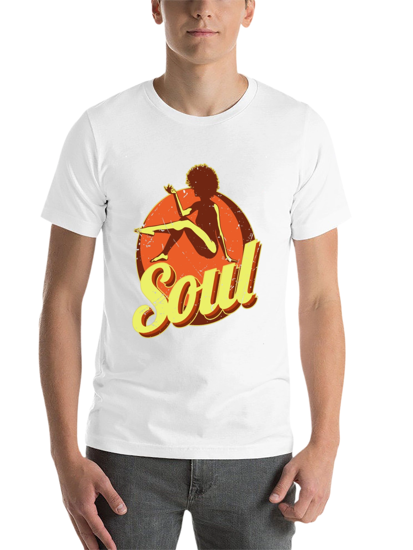 Black Soul Graphic T-Shirt - Retro Style Black Tee view 14