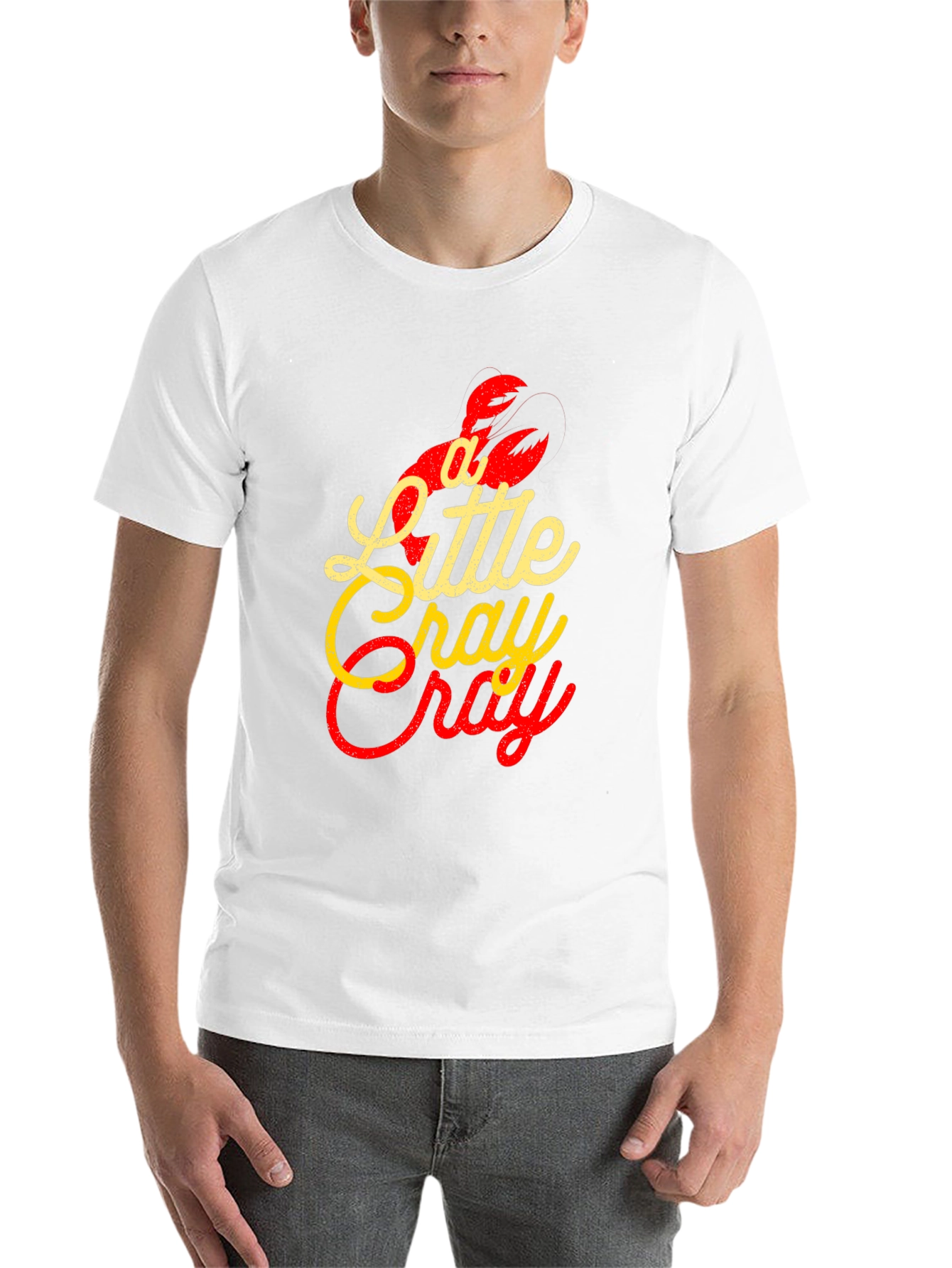 Black A Little Cray Funny Lobster Graphic T-Shirt view 14