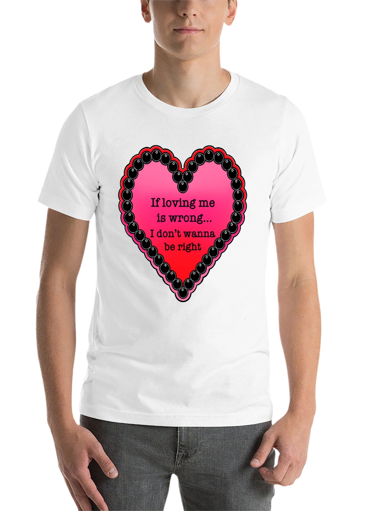 Black If Loving Me Is Wrong T-Shirt view 14