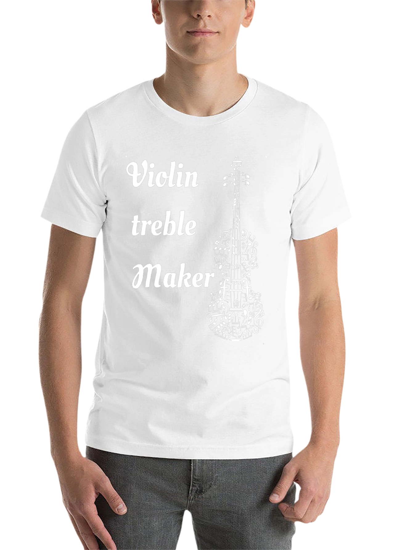 Black Violin Treble Maker T-Shirt view 14