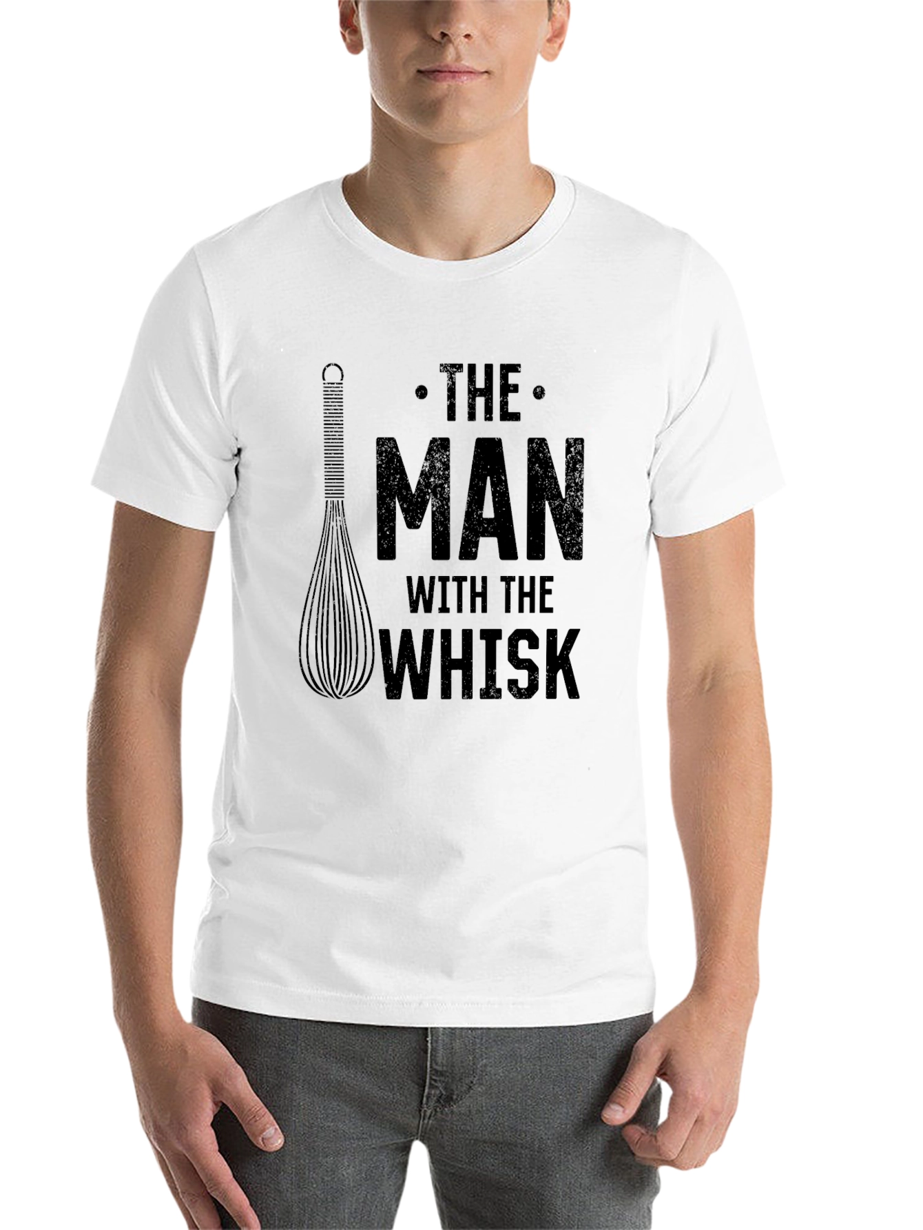 Black The Man With The Whisk Black T-Shirt view 14